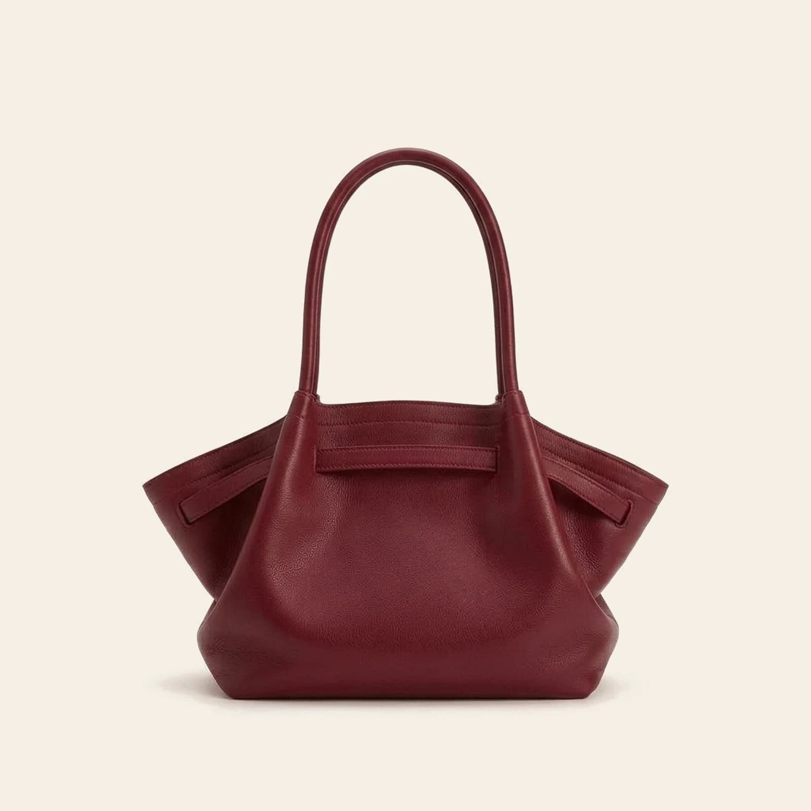 Amalfi Dumpling Bag Large — Burgundy, view 2