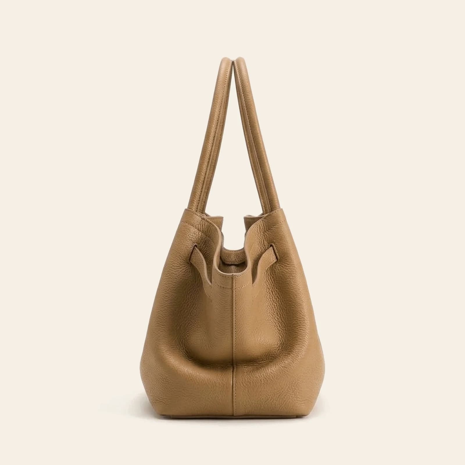Amalfi Dumpling Bag Large — Latte, view 3