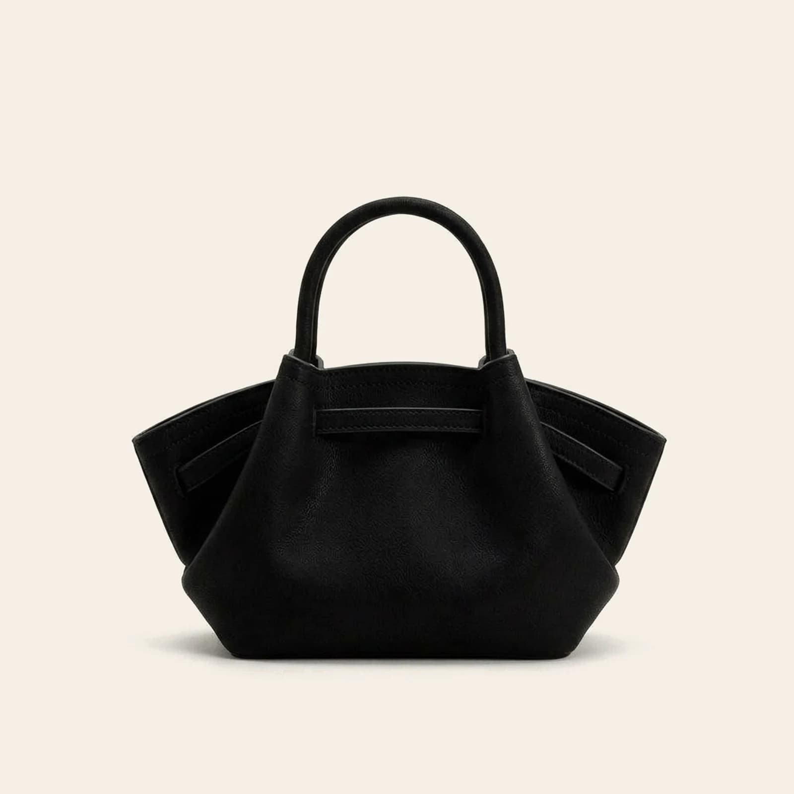 Amalfi Dumpling Bag Small — Black, view 2