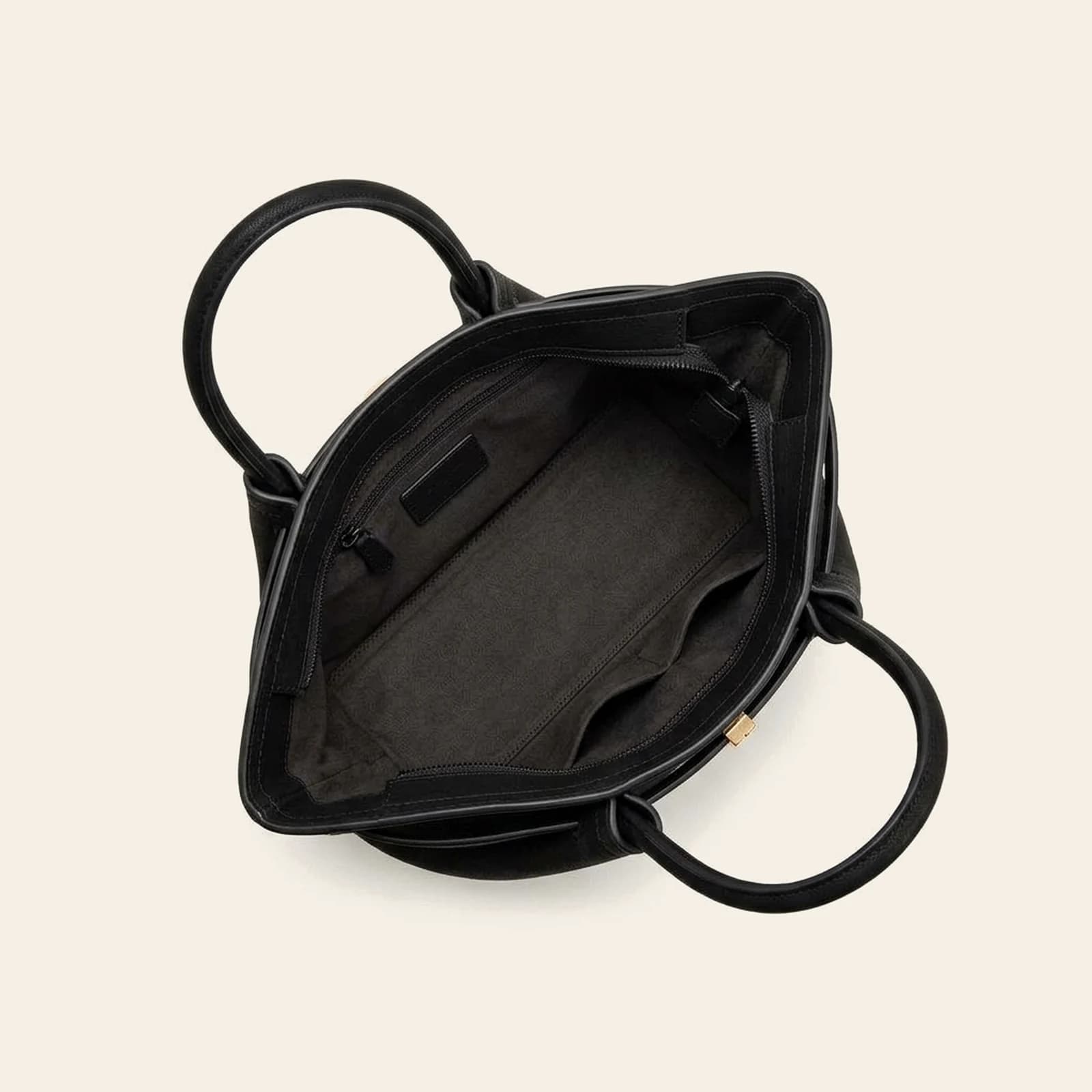 Amalfi Dumpling Bag Small — Black, view 4