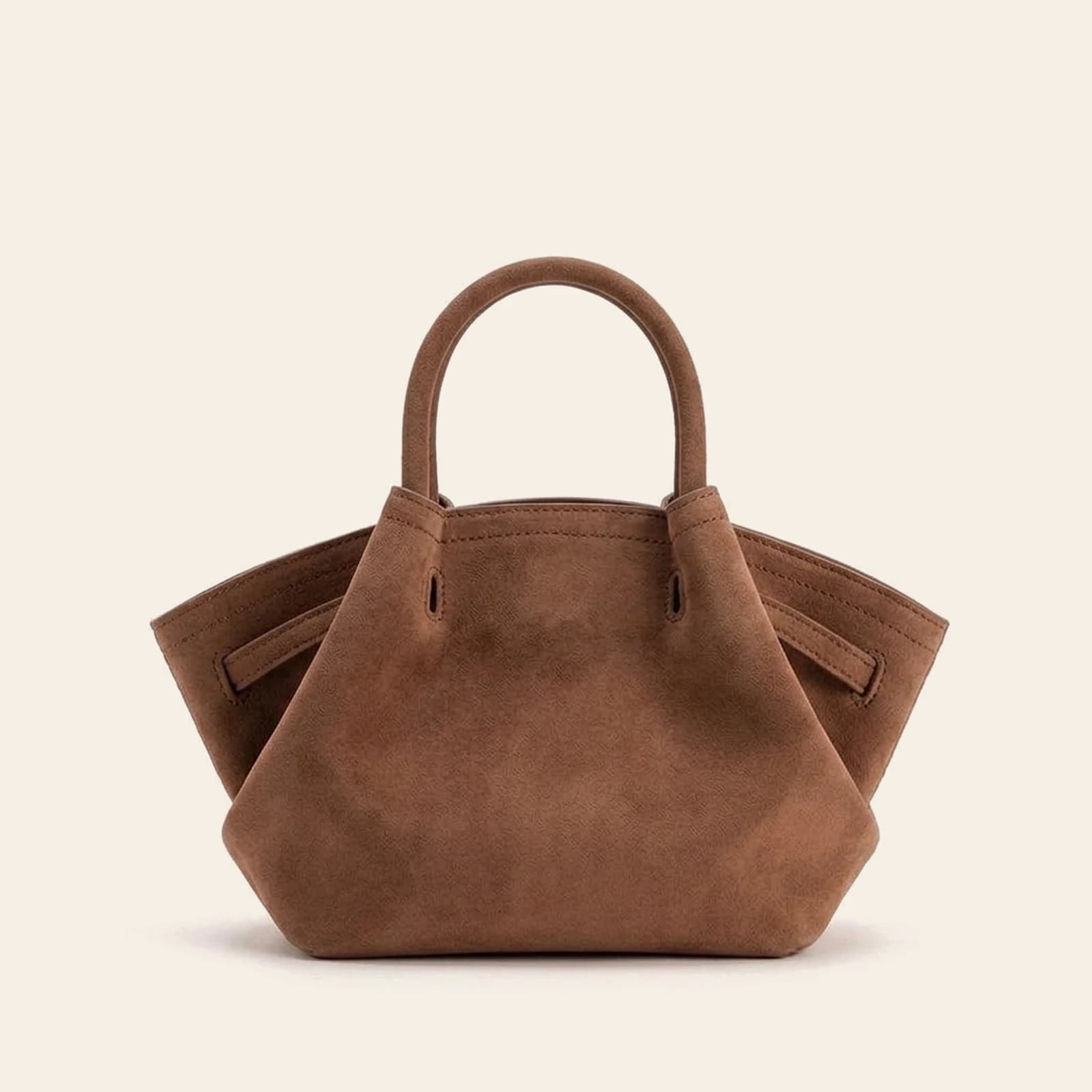 Amalfi Dumpling Bag Small — Brown, view 2