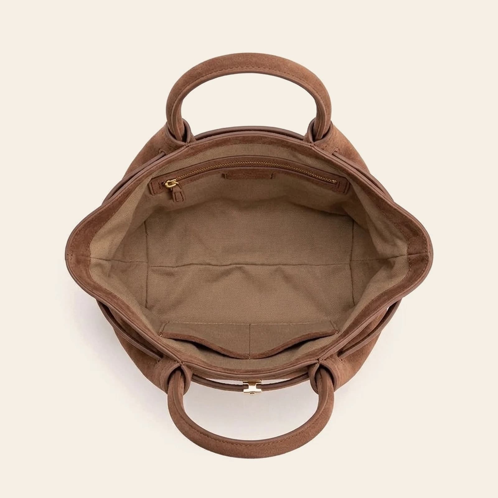 Amalfi Dumpling Bag Small — Brown, view 4