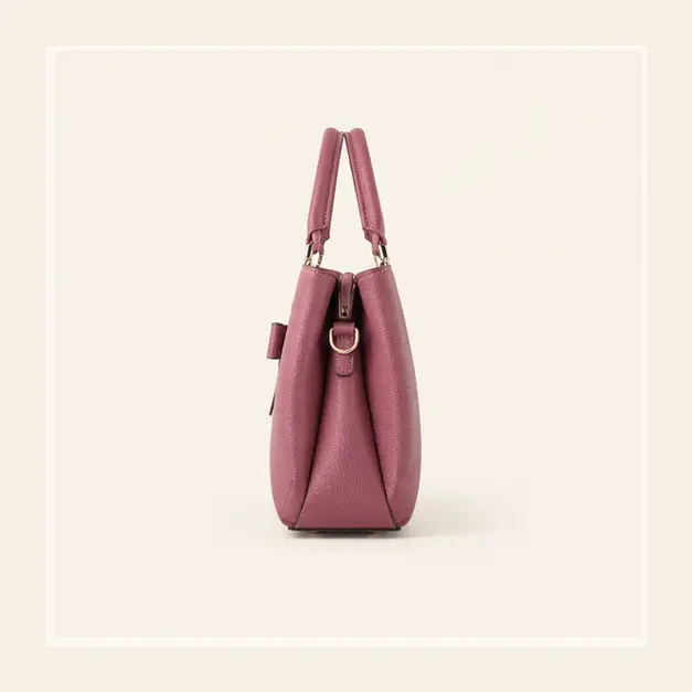Avery Bow Satchel — Rose, view 3