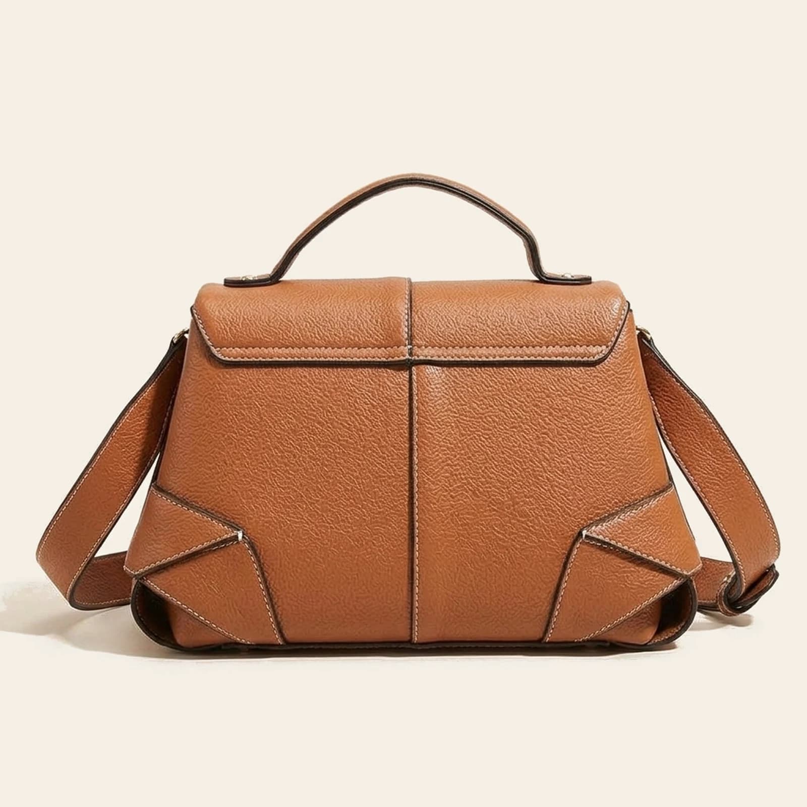 Cora Saddle Bag — Brown, view 2