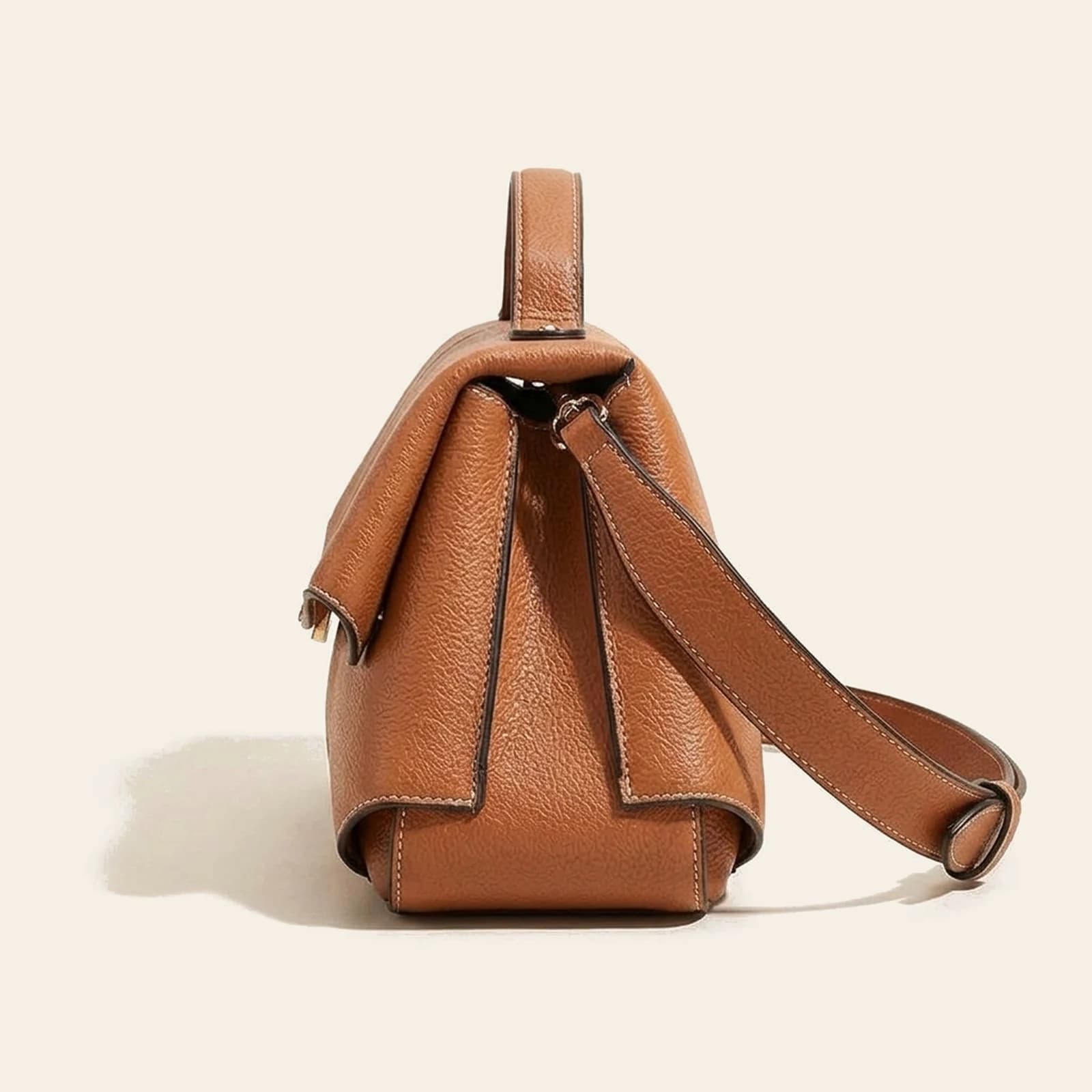Cora Saddle Bag — Brown, view 3