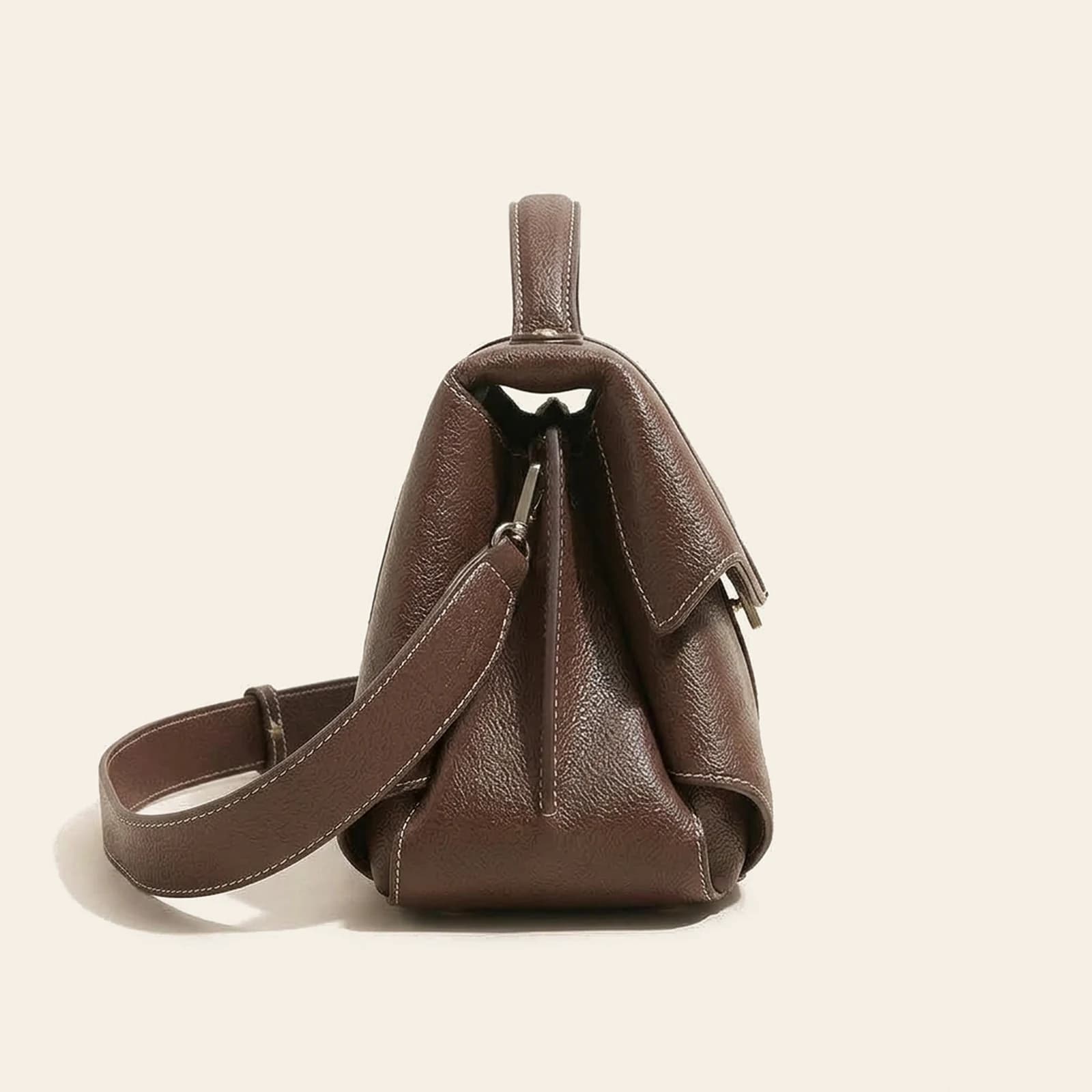 Cora Saddle Bag — Coffee, view 3