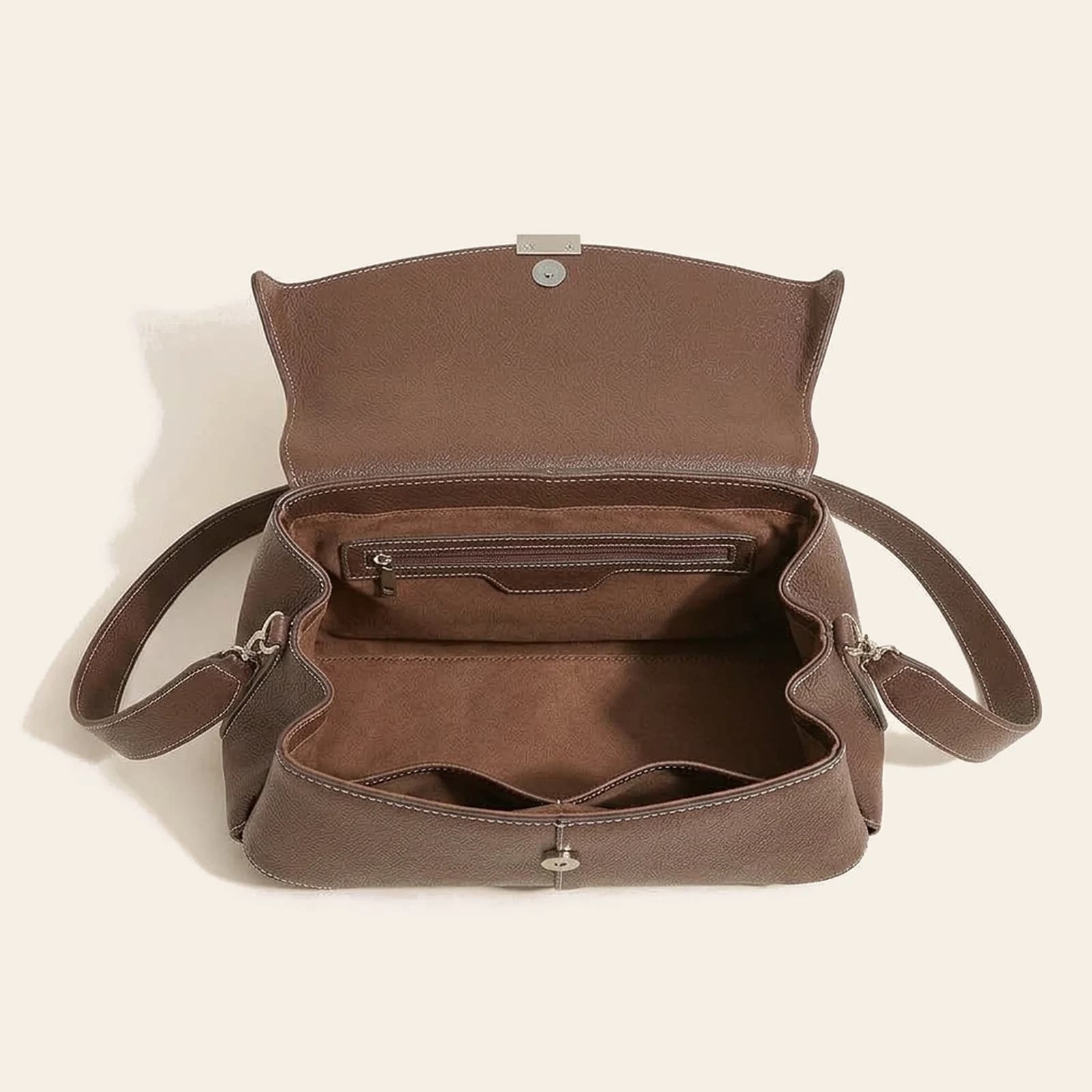 Cora Saddle Bag — Coffee, view 4
