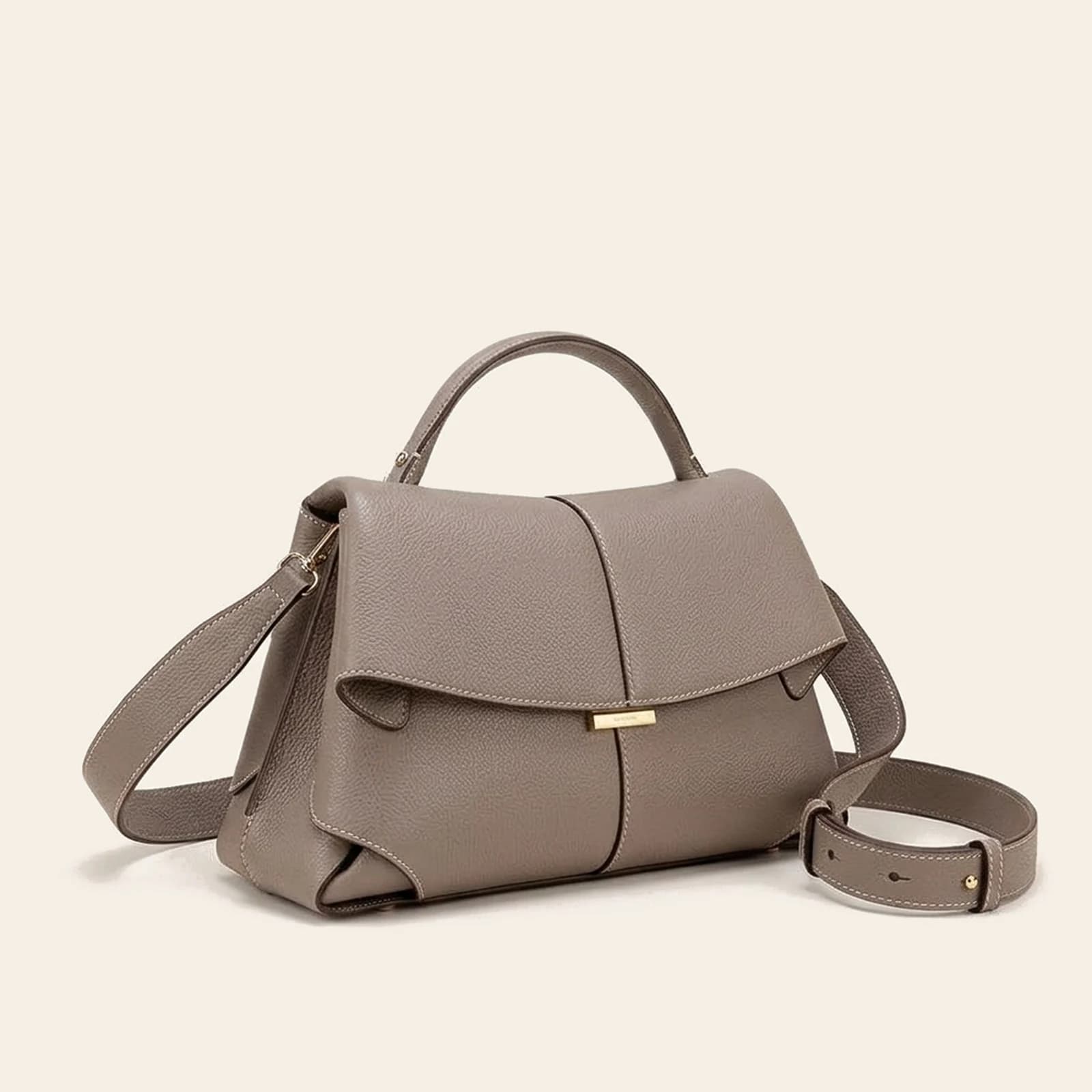 Cora Saddle Bag — Gray, view 1