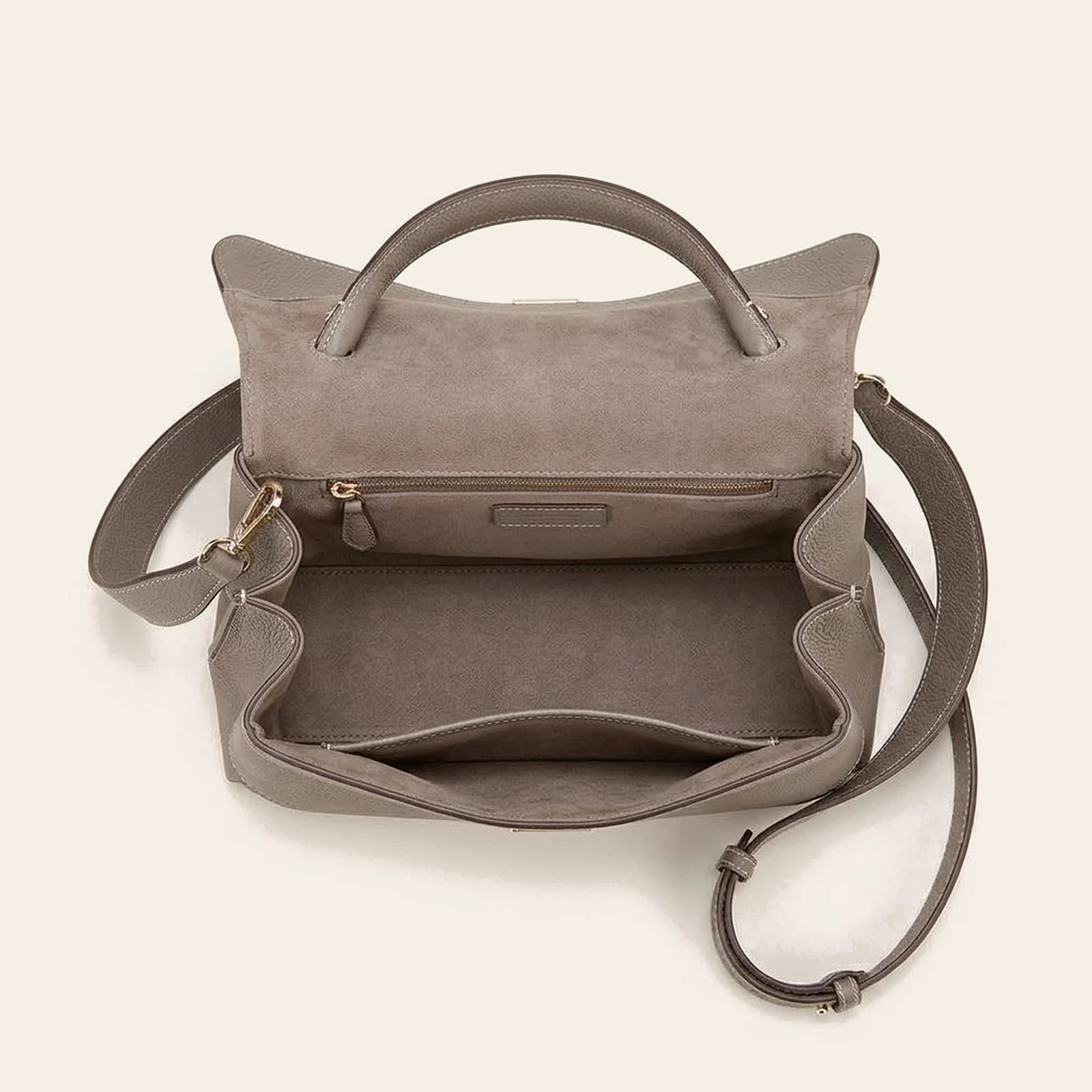 Cora Saddle Bag — Gray, view 4