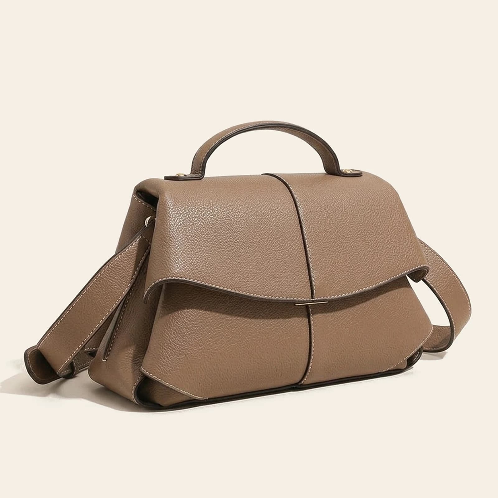 Cora Saddle Bag — Khaki, view 1