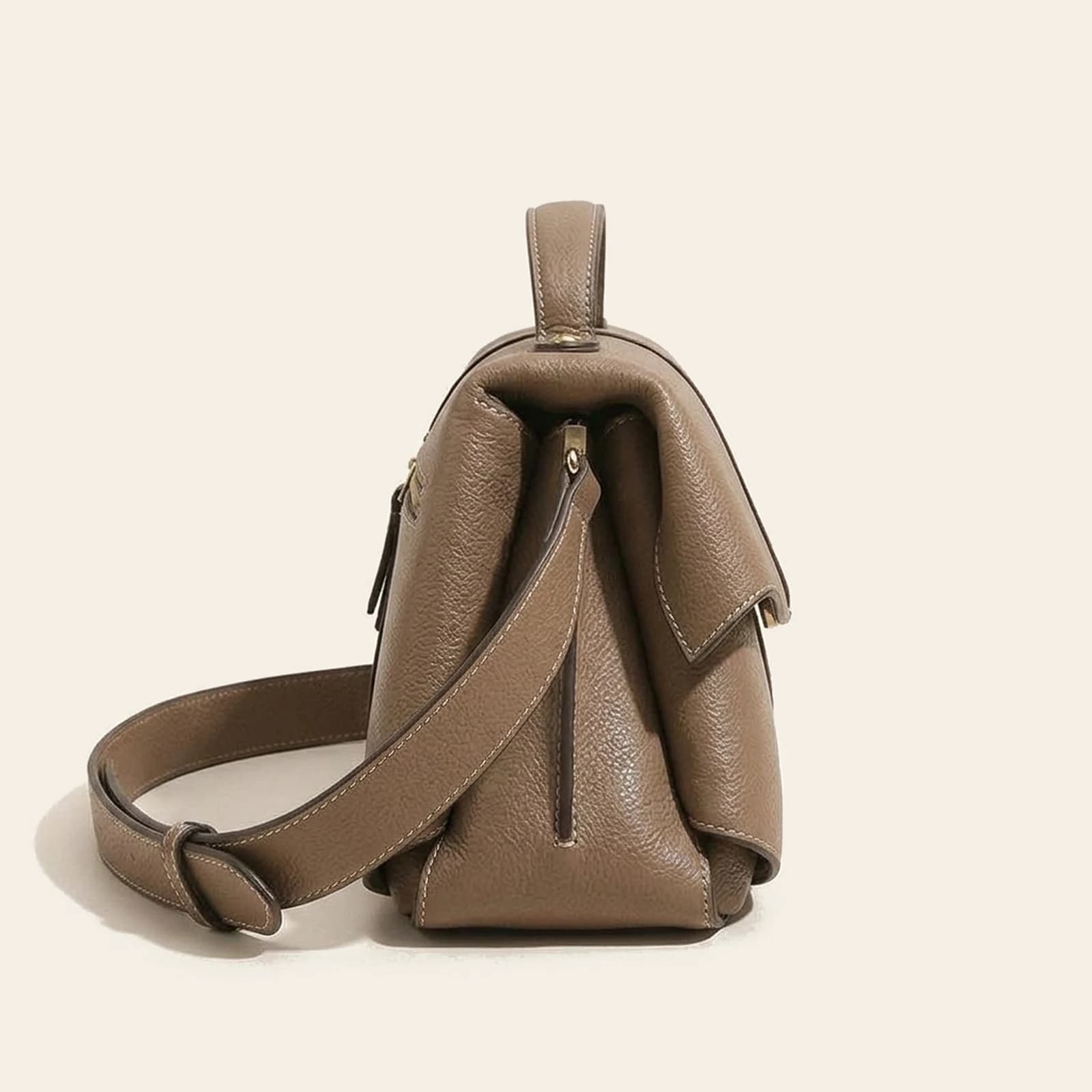 Cora Saddle Bag — Khaki, view 3