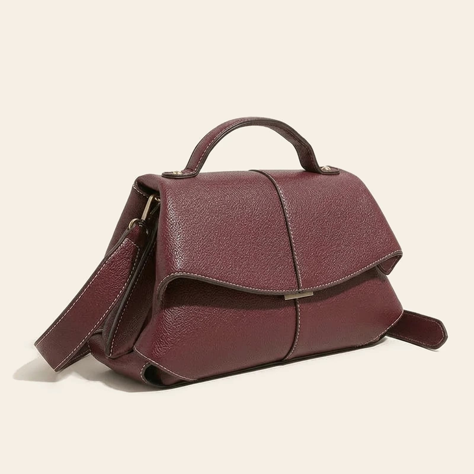 Cora Saddle Bag — Red, view 1