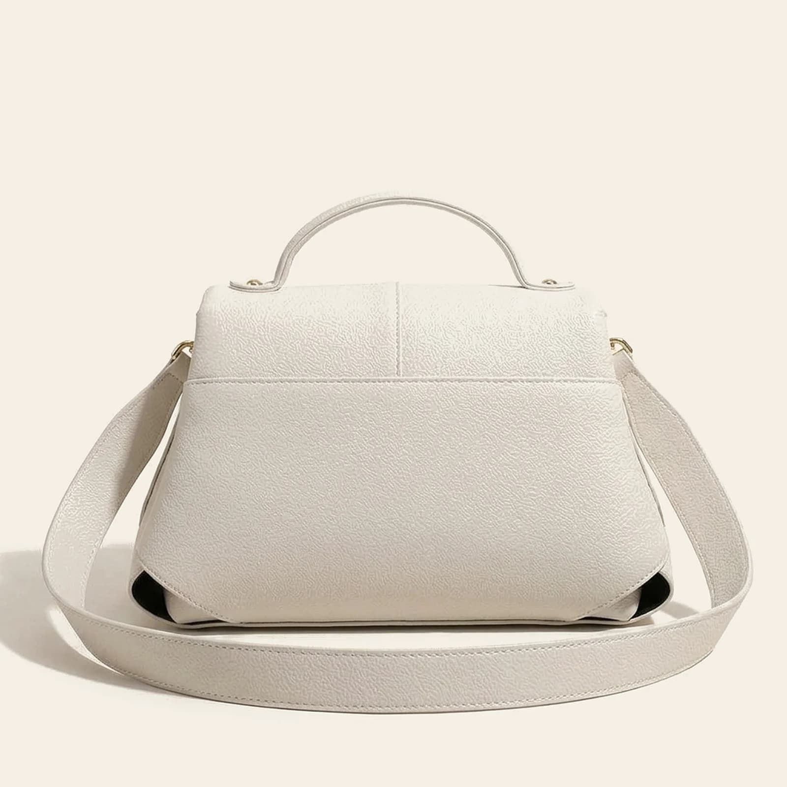 Cora Saddle Bag — White, view 2
