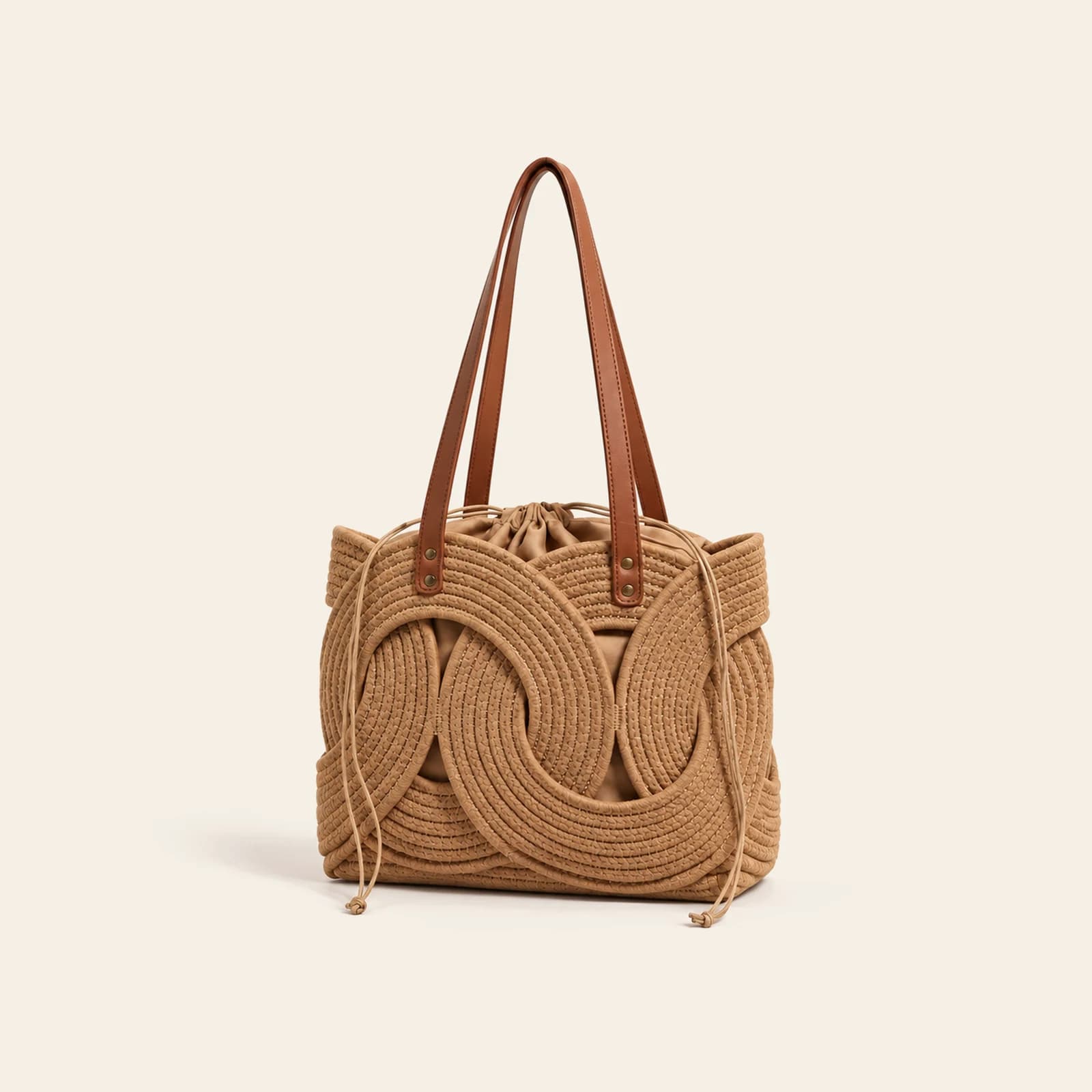 Ischia Rope Tote — Brown, view 1