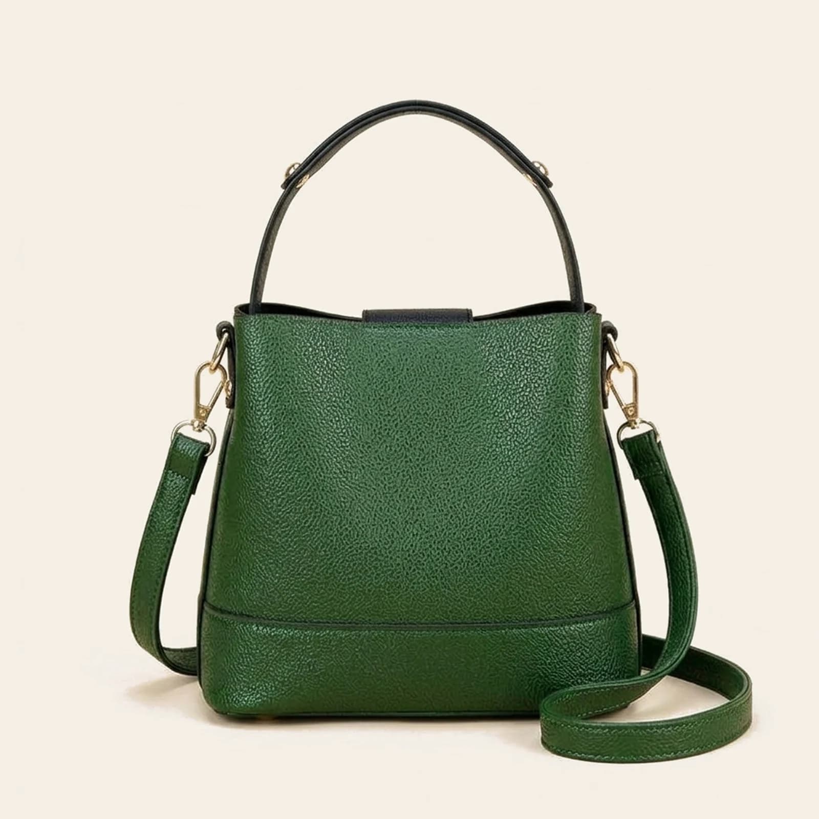 Lucca Bucket Bag — Green, view 2