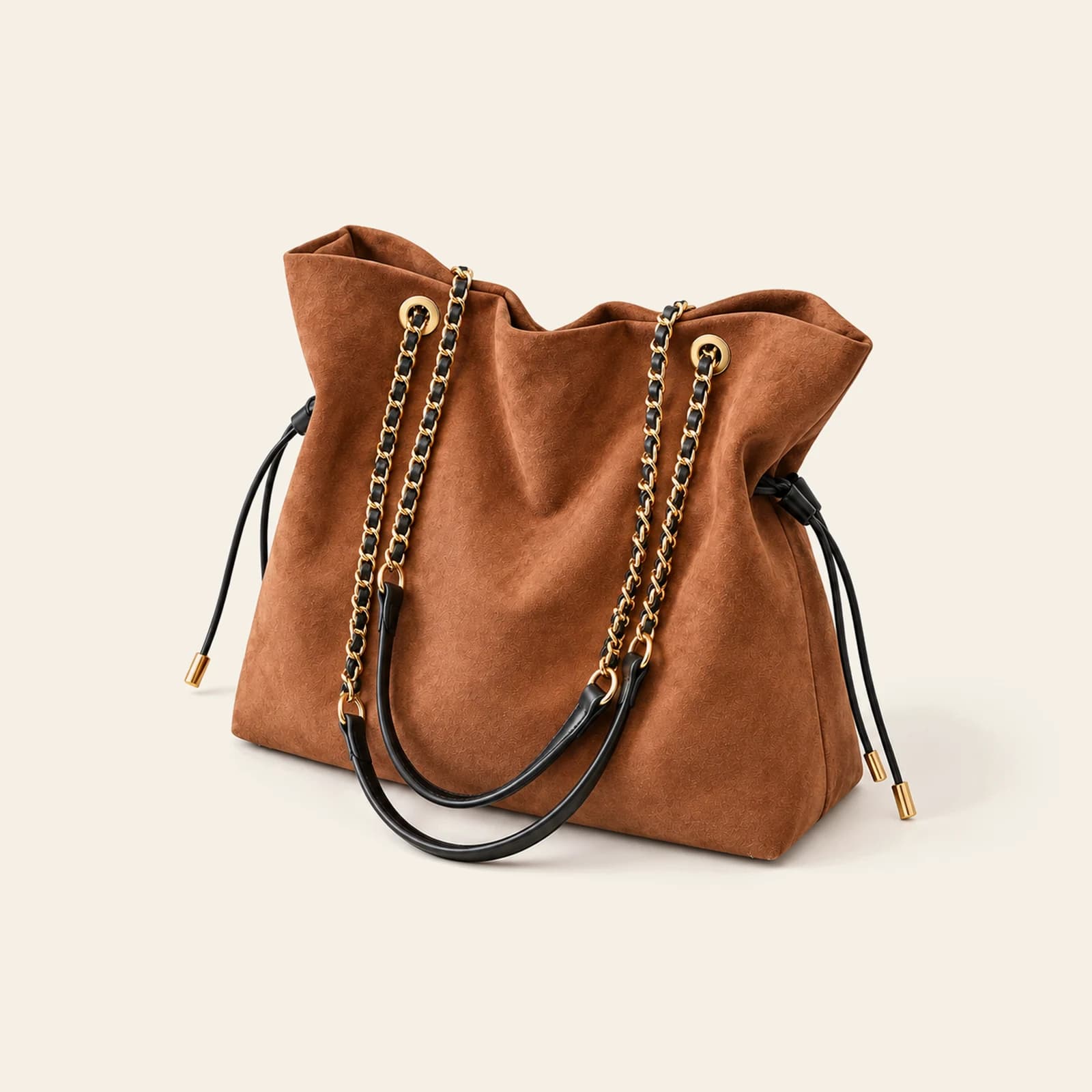 Marlow Suede Bucket Large — Brown, view 1