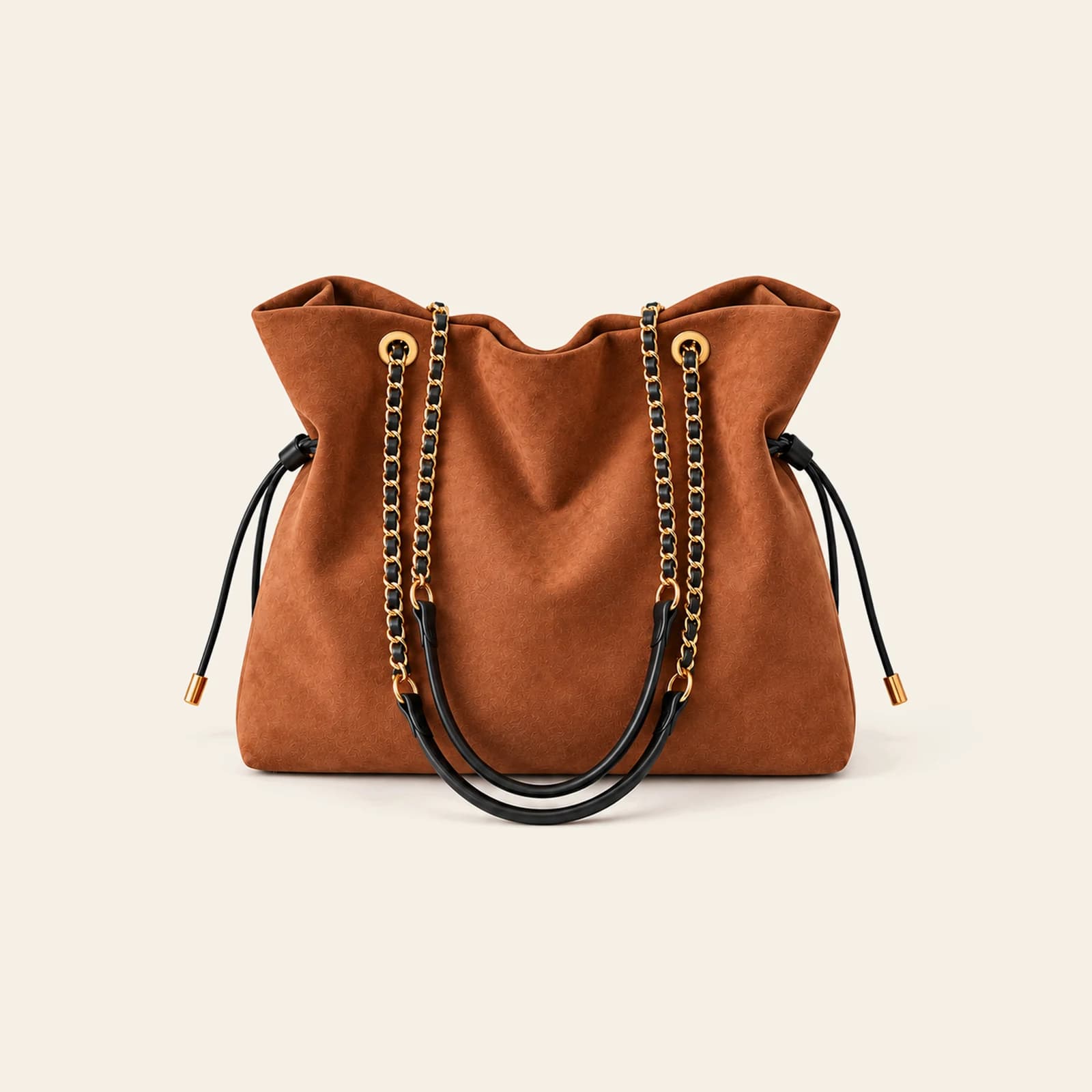 Marlow Suede Bucket Large — Brown, view 2