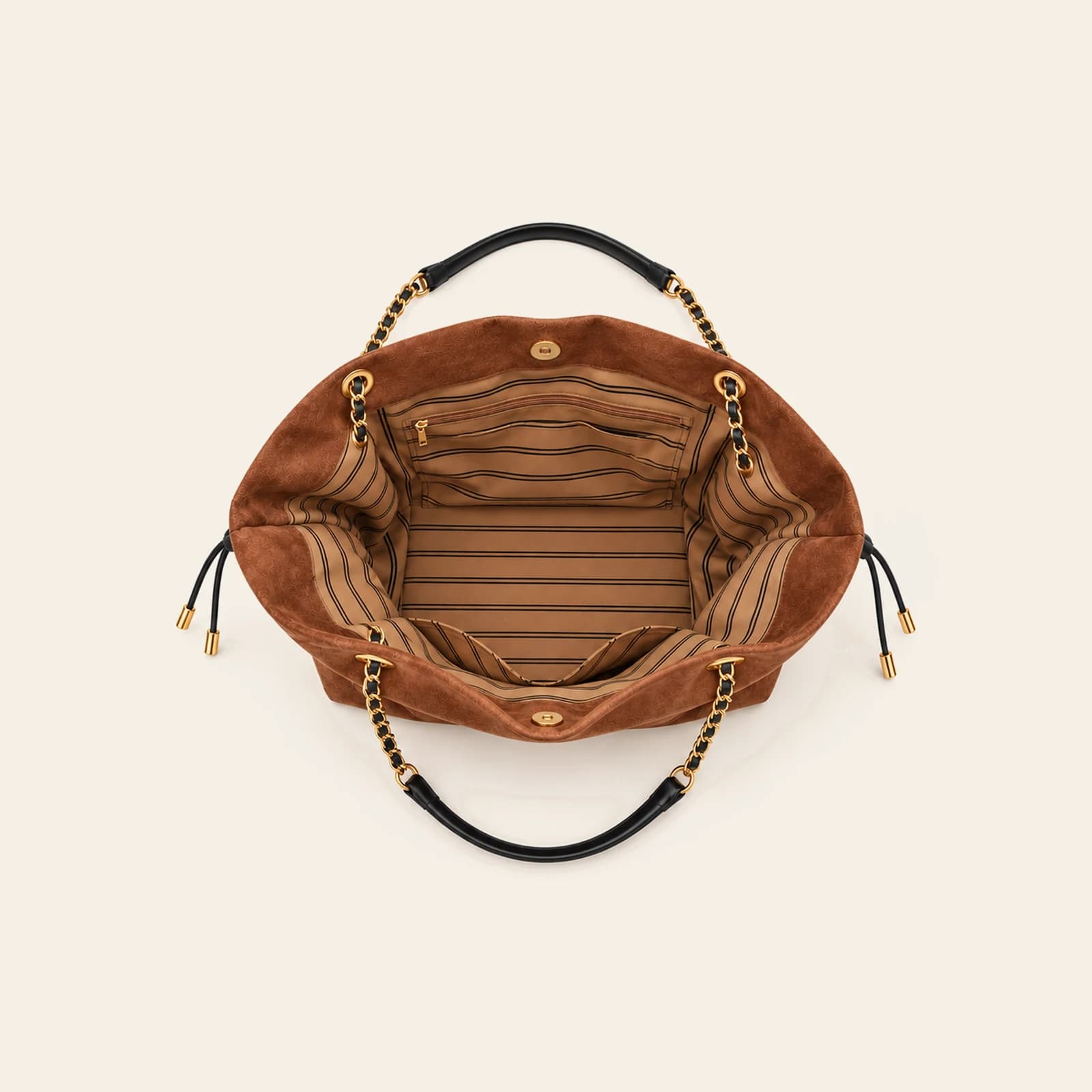 Marlow Suede Bucket Large — Brown, view 4