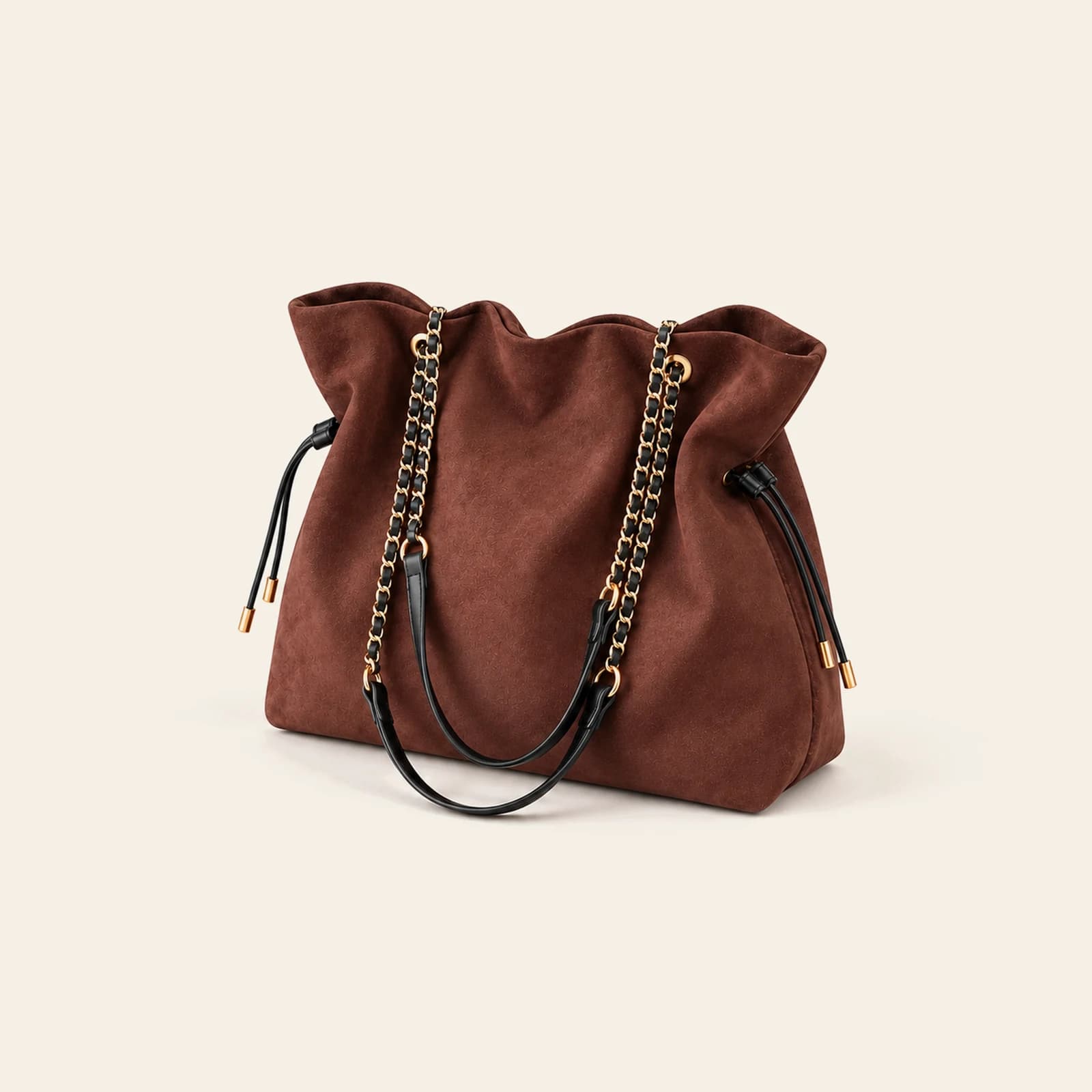 Marlow Suede Bucket Large — Coffee, view 1