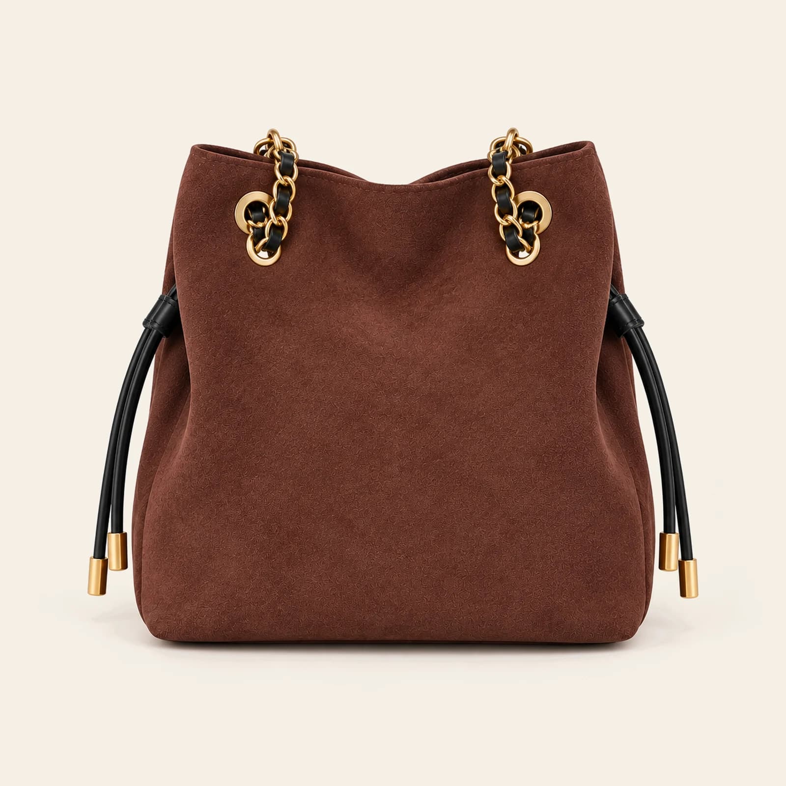 Marlow Suede Bucket Small — Coffee, view 2