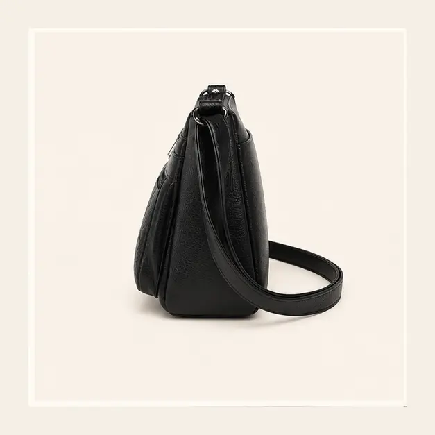 Noir Lace Crossbody — Black, view 3