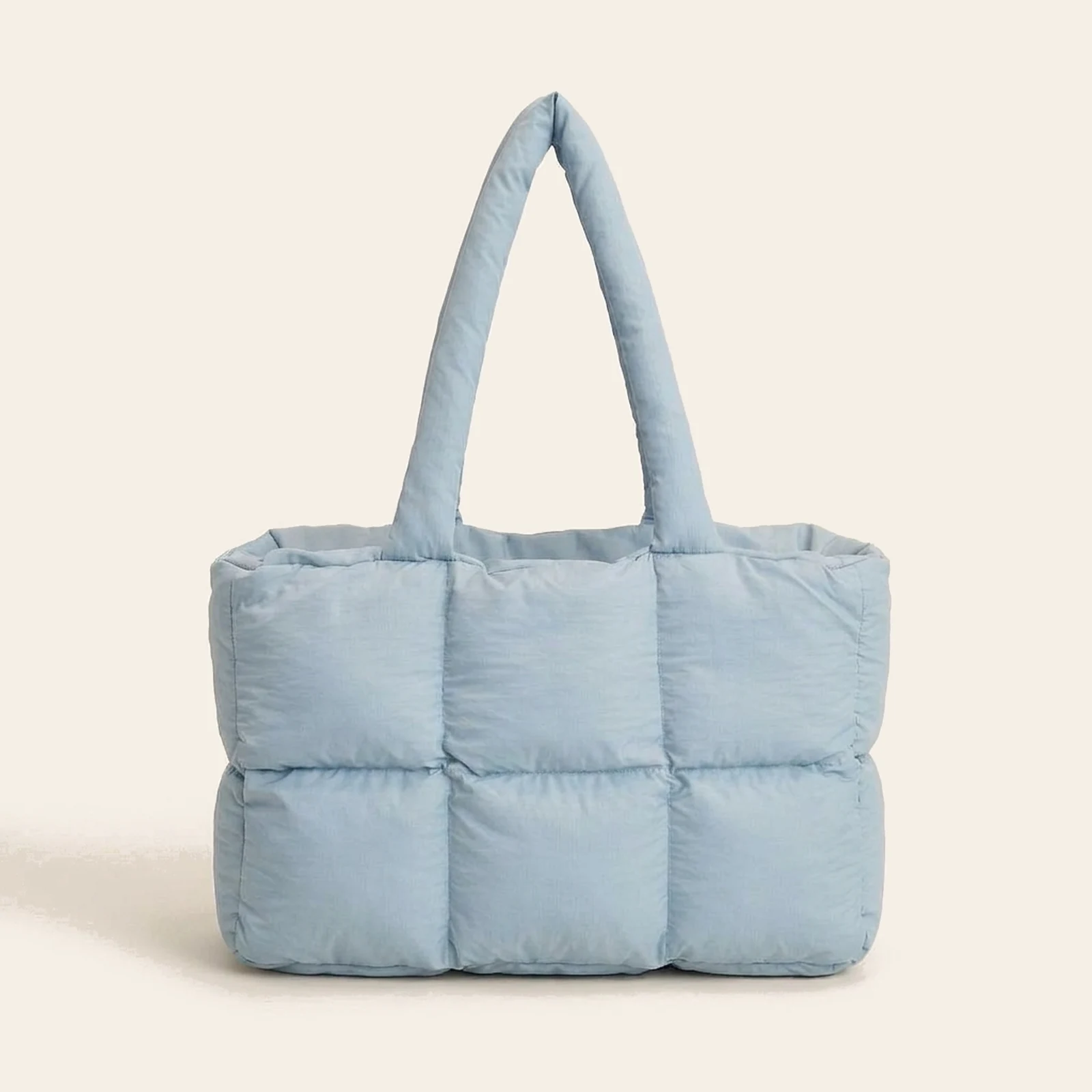 Nuvola Puffer Tote — Blue, view 2