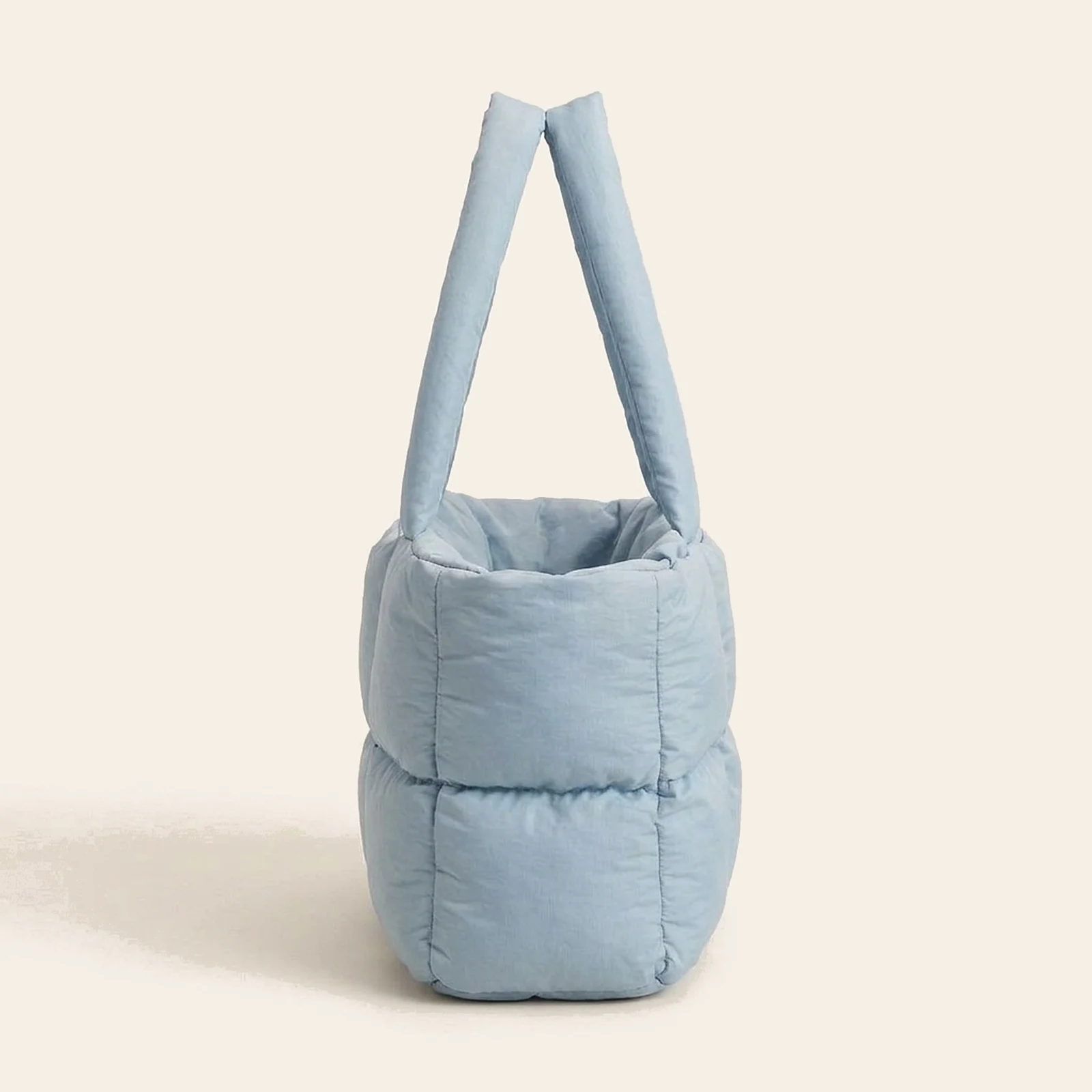 Nuvola Puffer Tote — Blue, view 3
