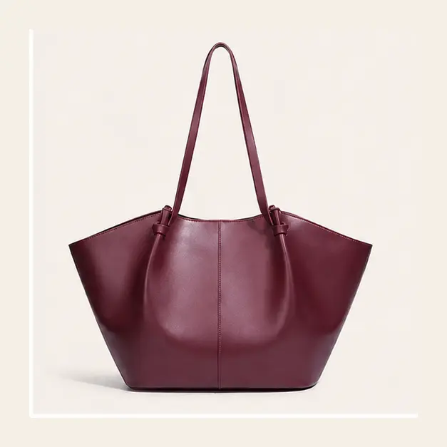 Portofino Carryall — Burgundy, view 2