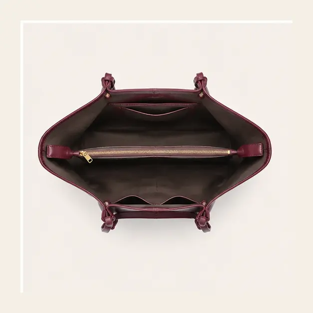 Portofino Carryall — Burgundy, view 4
