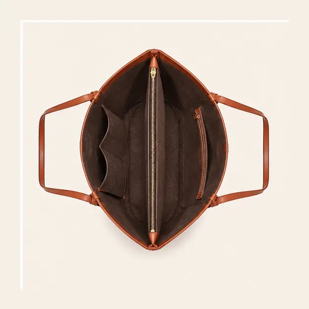 Portofino Carryall — Cognac, view 4