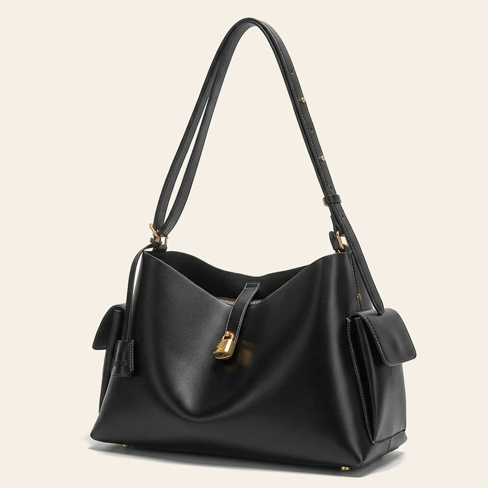 Positano Shoulder Bag — Black, view 1
