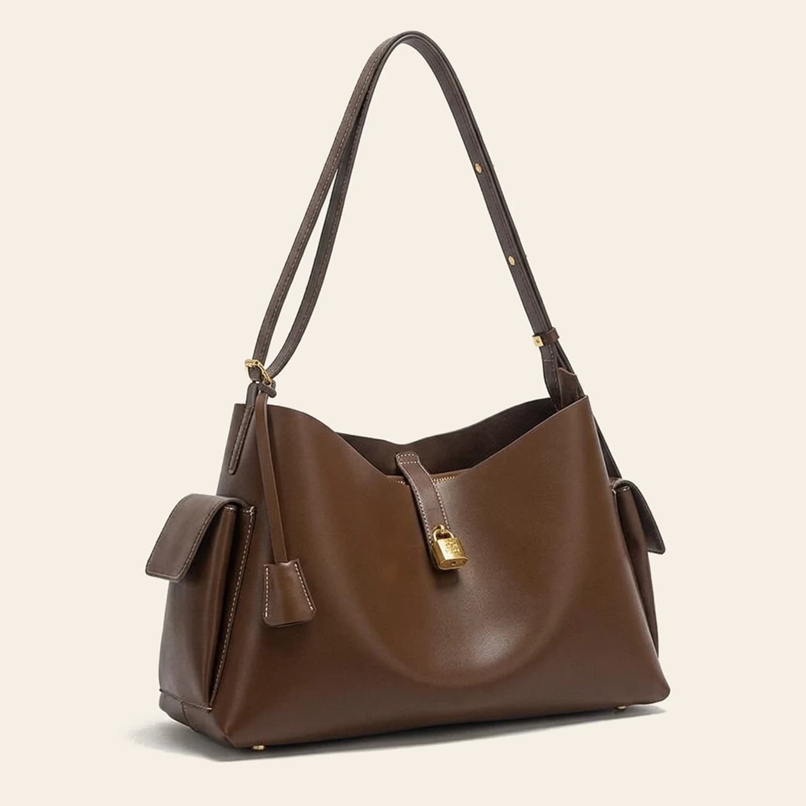 Positano Shoulder Bag — Chocolate, view 1