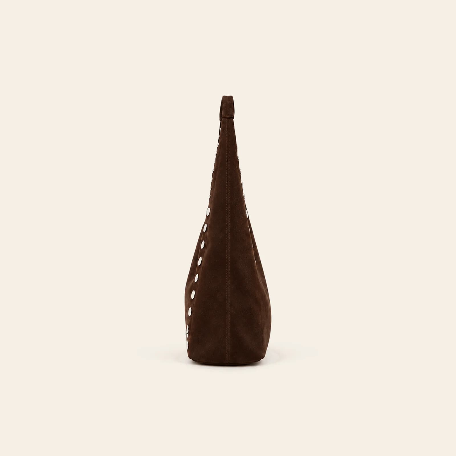 Roma Studded Hobo — Coffee, view 3