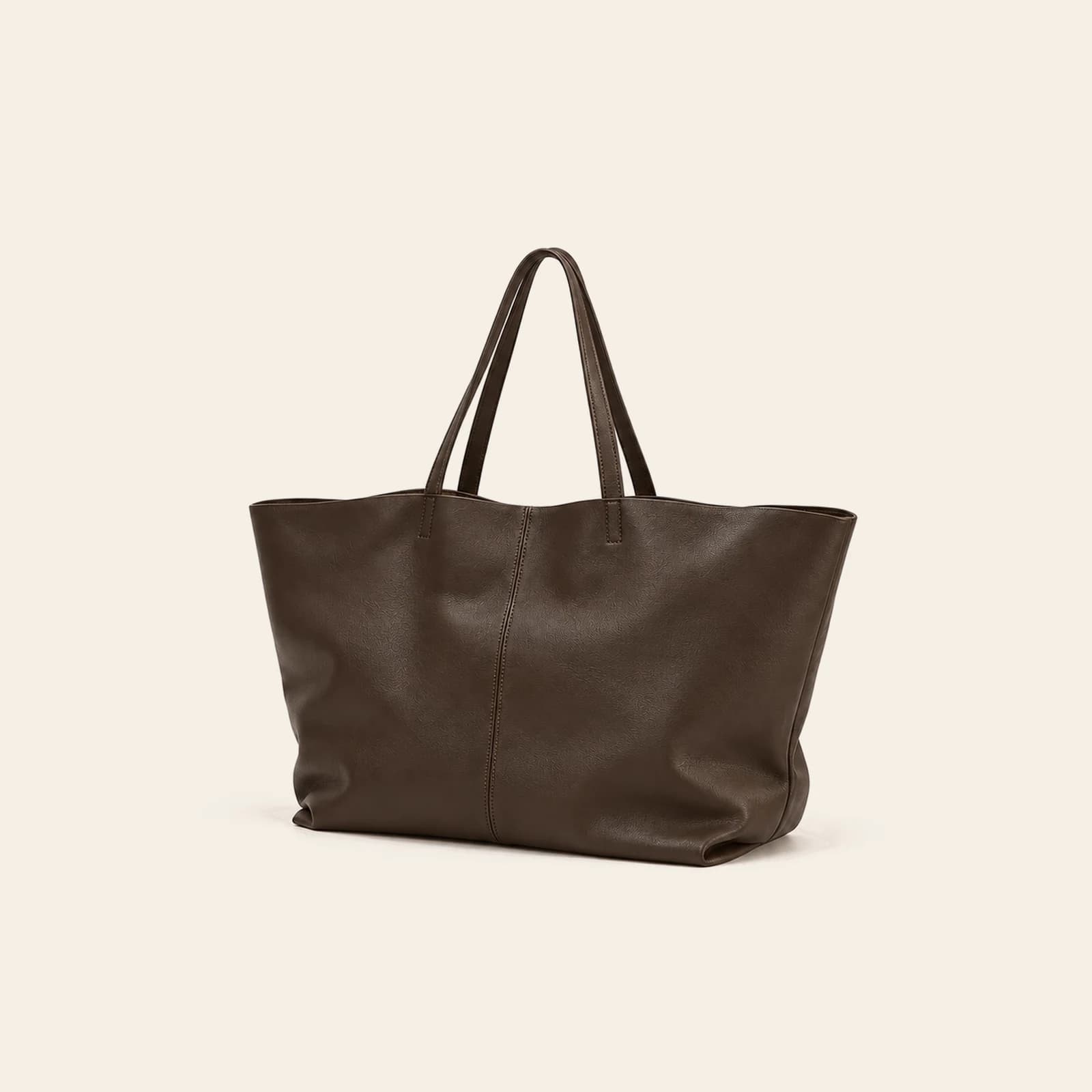 Sorrento Suede Tote — Smooth Coffee, view 1