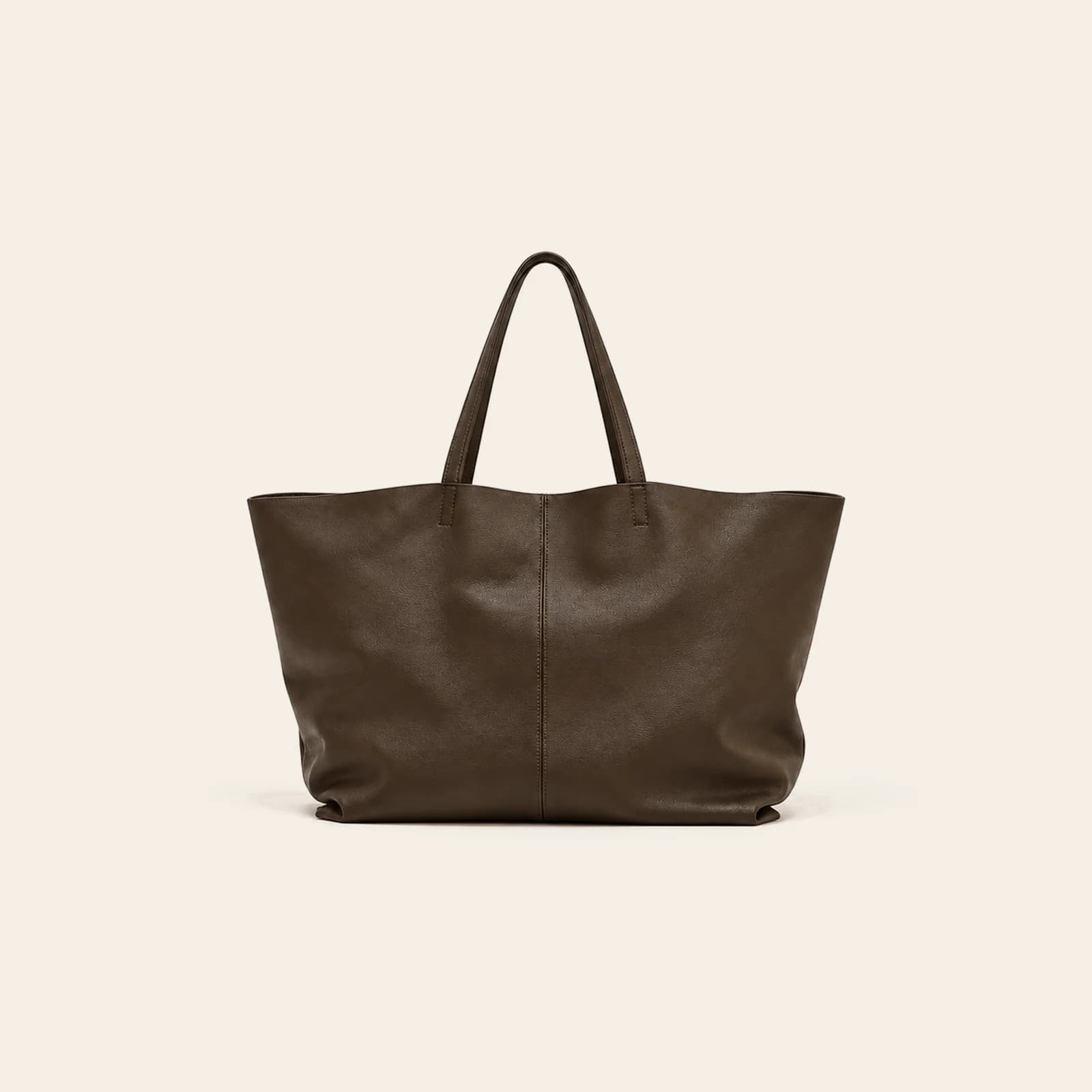 Sorrento Suede Tote — Smooth Coffee, view 2