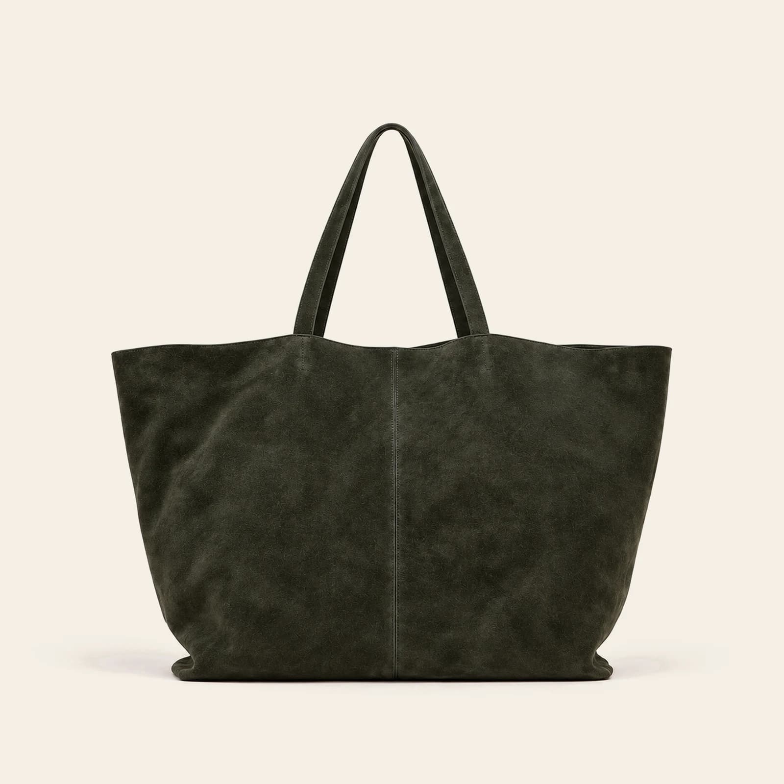 Sorrento Suede Tote — Dark Blue Gray, view 2
