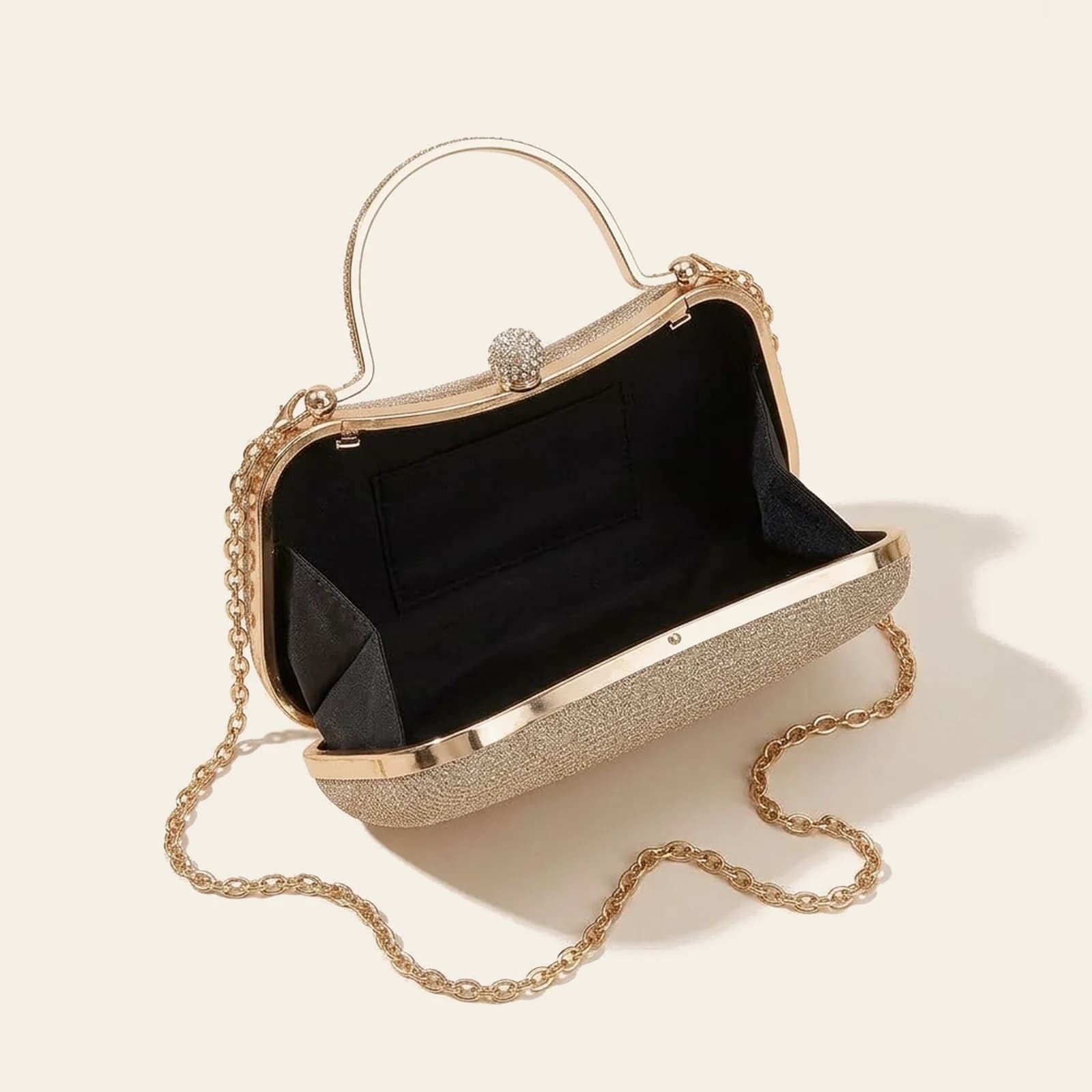 Stella Evening Bag — Golden, view 4