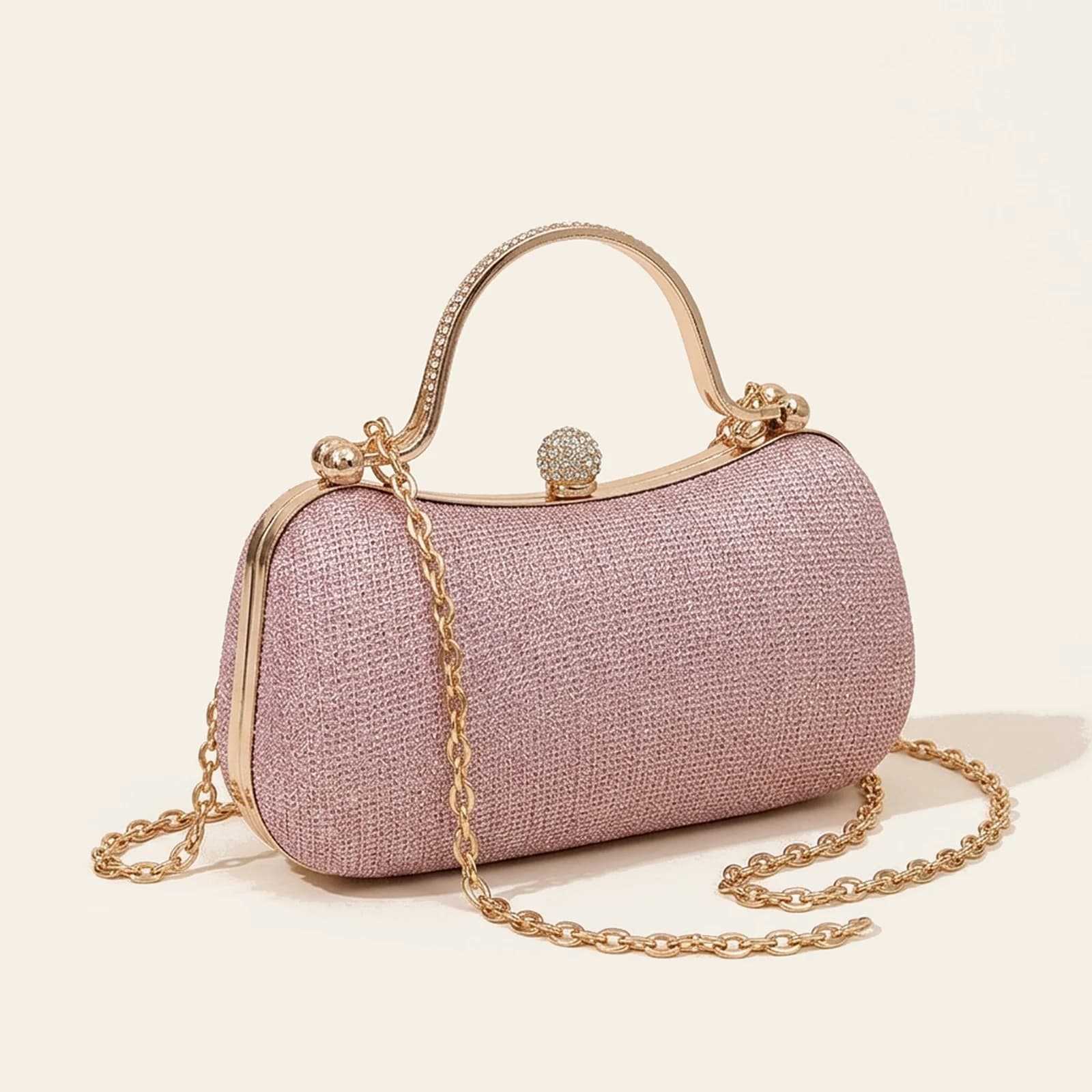 Stella Evening Bag — Pink, view 1