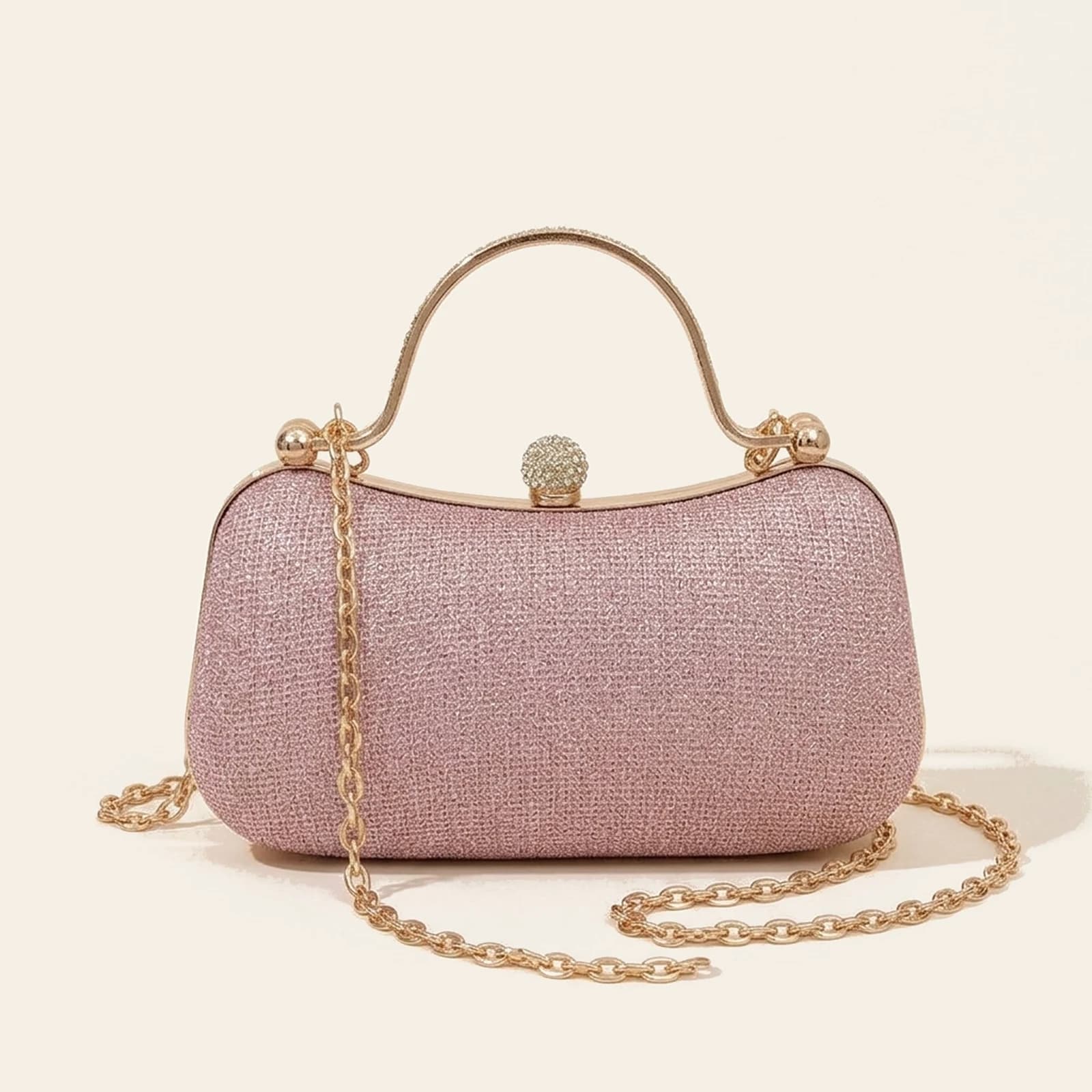 Stella Evening Bag — Pink, view 2