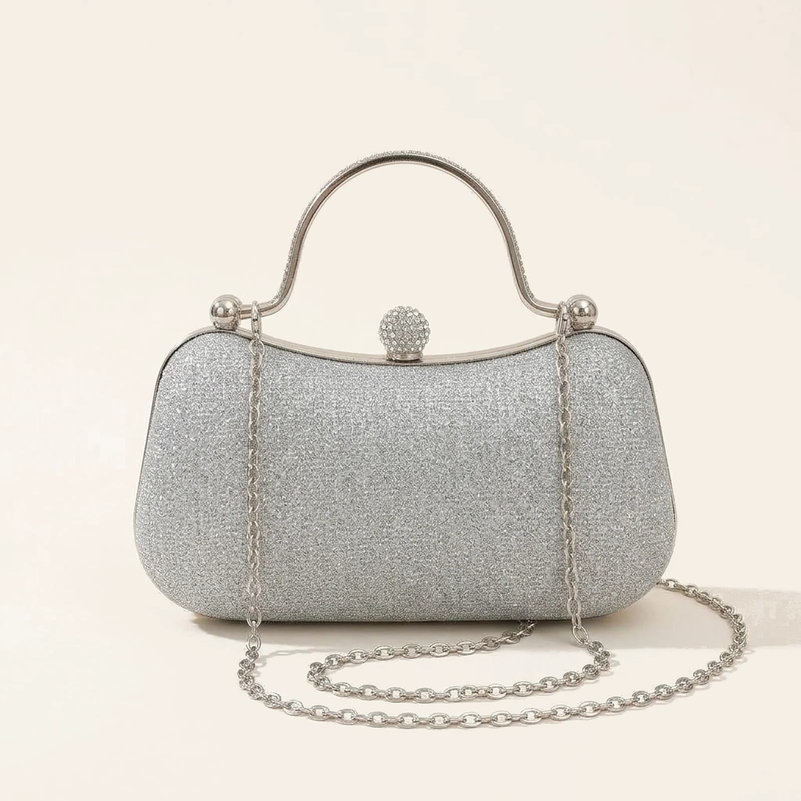 Stella Evening Bag — Silver, view 2