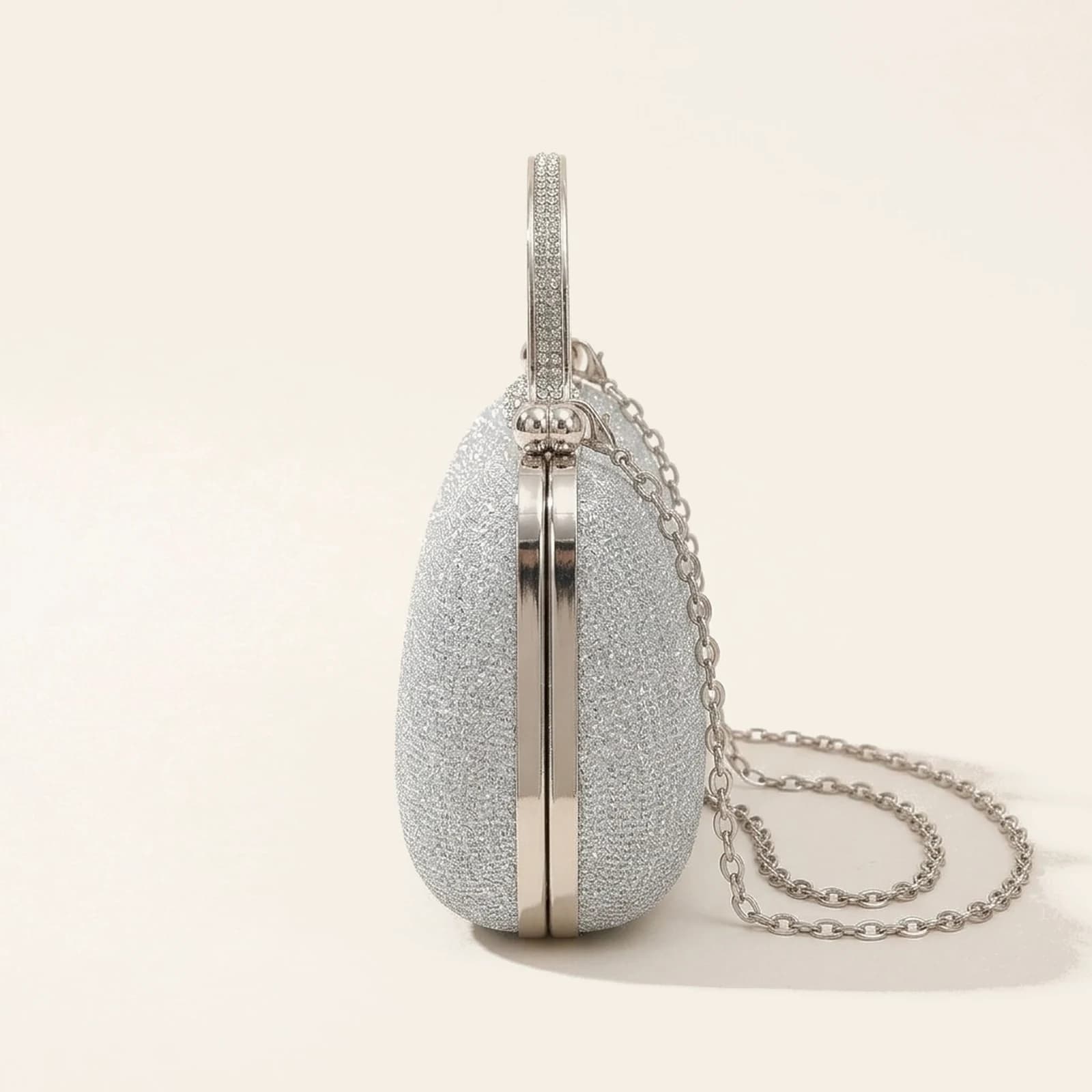 Stella Evening Bag — Silver, view 3