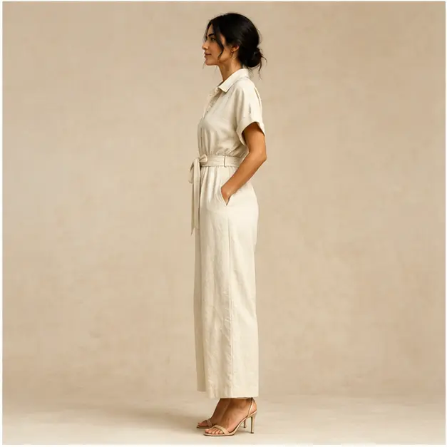Alba Wide-Leg Jumpsuit, view 3