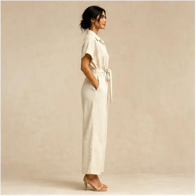 Alba Wide-Leg Jumpsuit, view 4