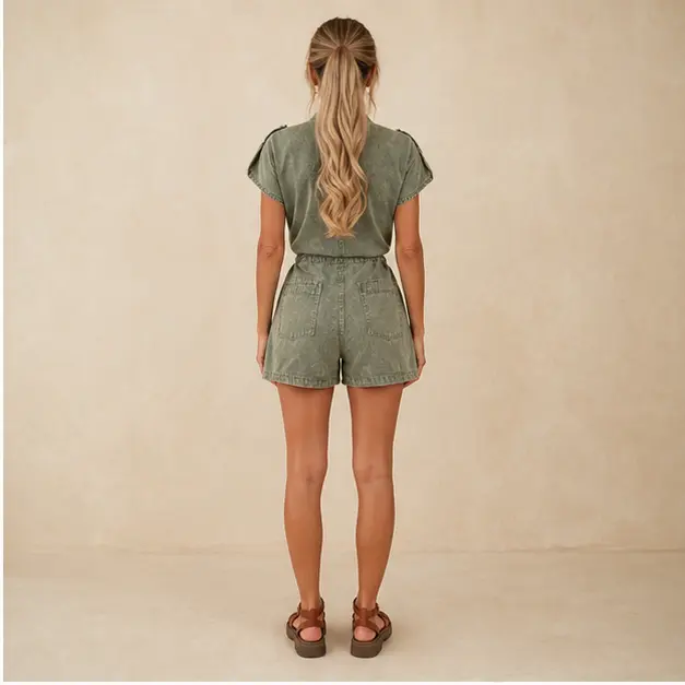 Arden Utility Romper, view 2