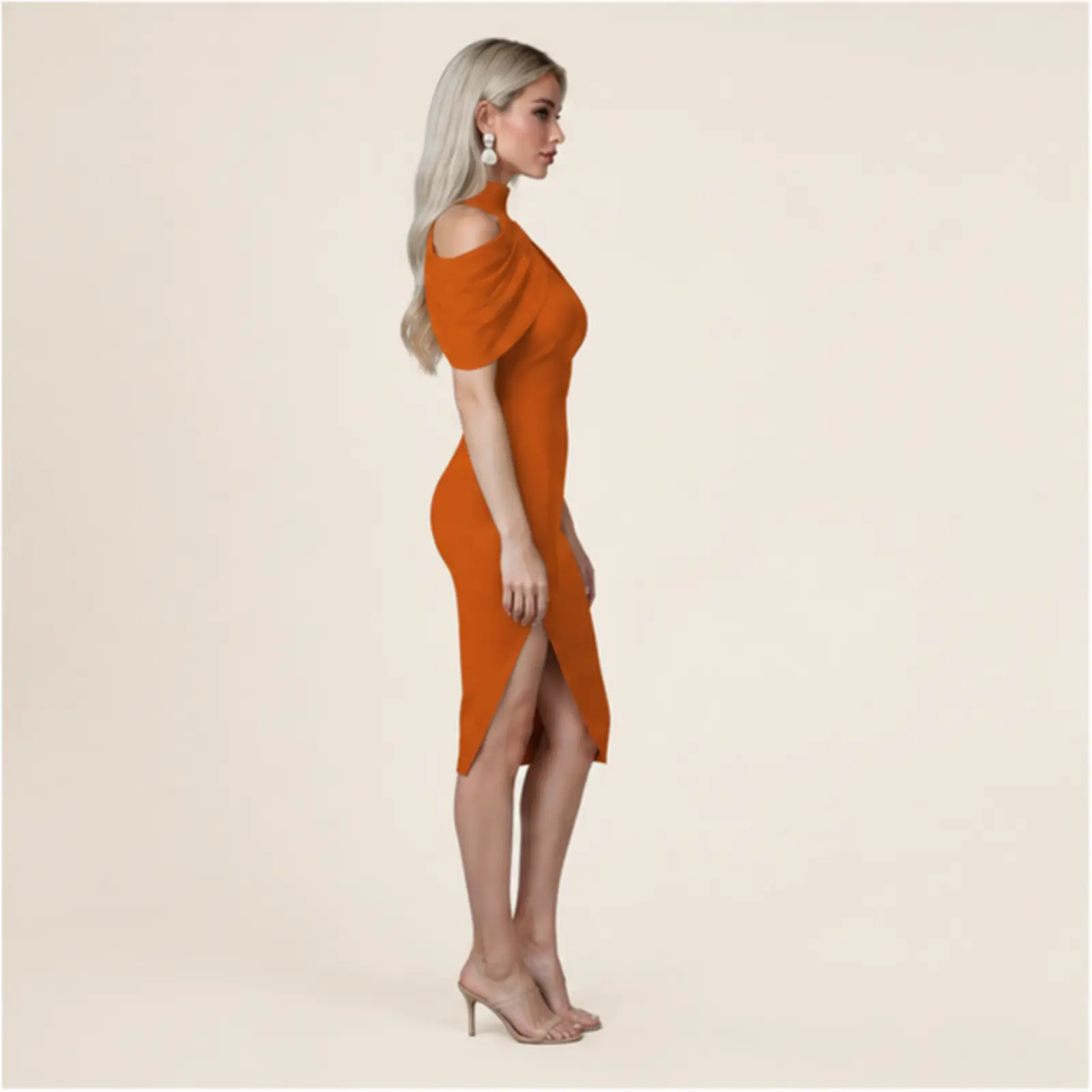 Aria Midi Dress, view 4