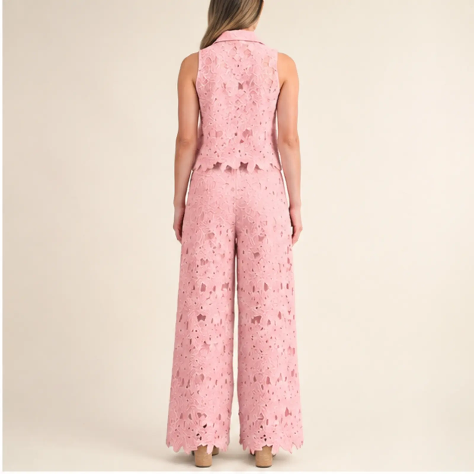 Aster Eyelet Two-Piece Set, view 2