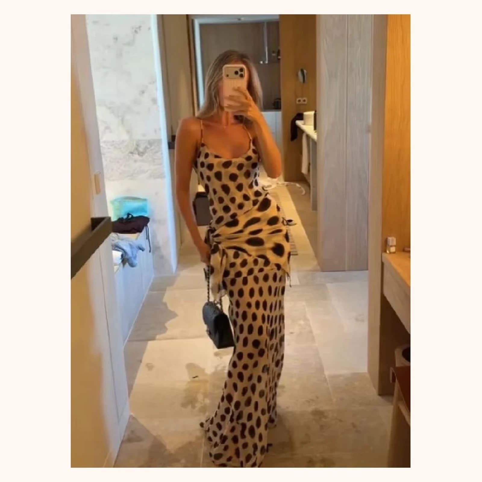 Aurelia Spotted Maxi Dress, view 1