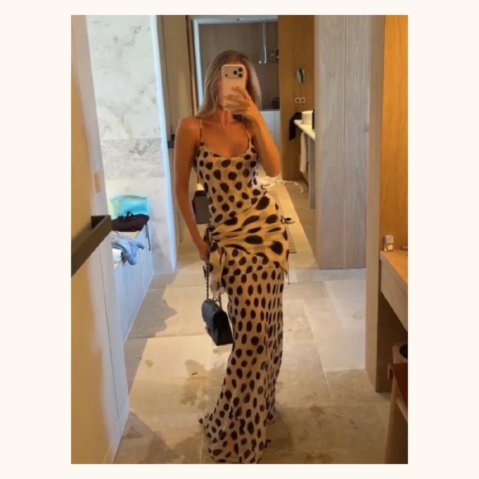 Aurelia Spotted Maxi Dress, view 4