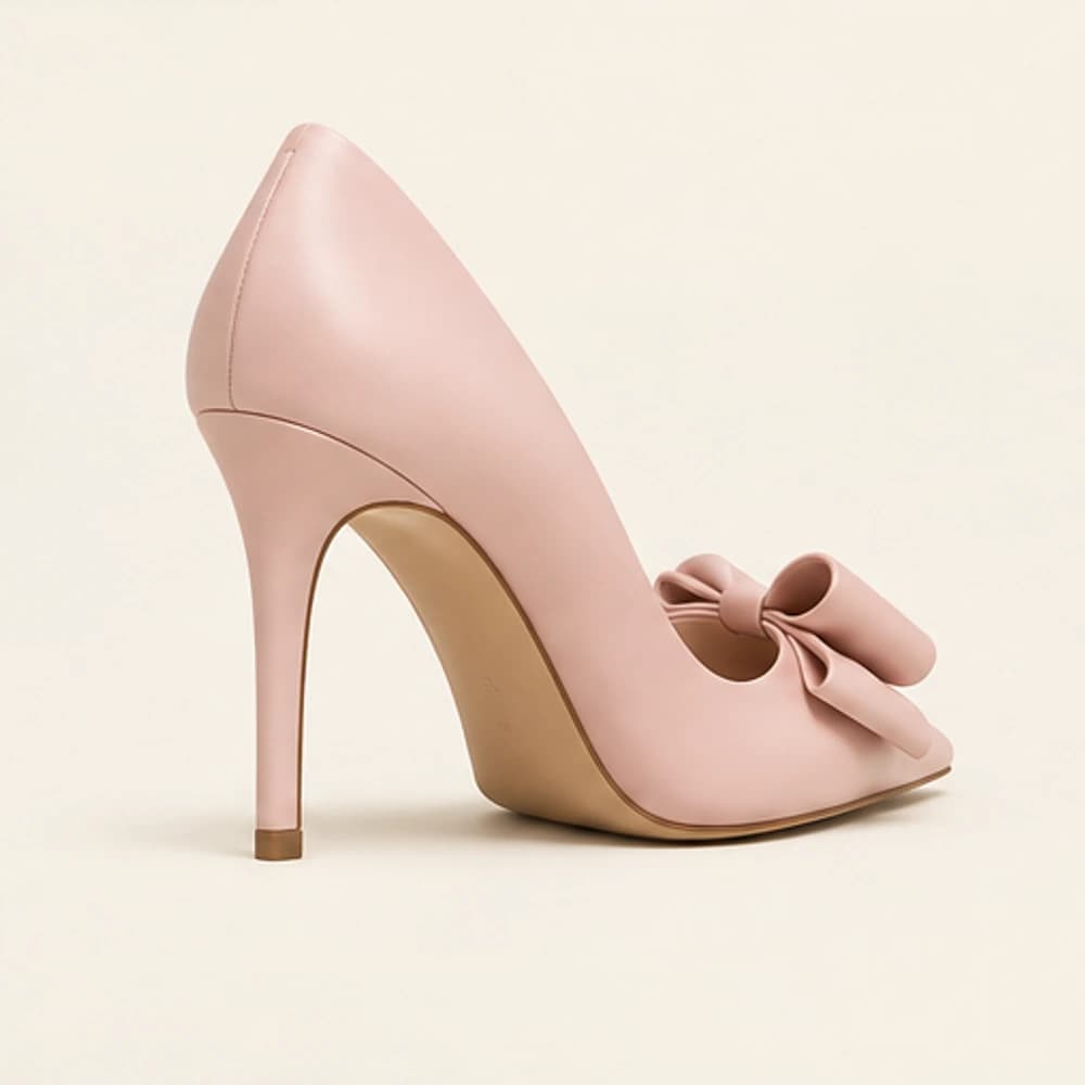 Blush Bow Pump — 10.5 cm, view 3