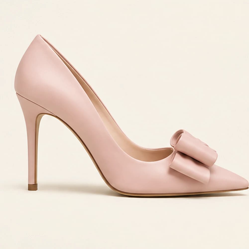 Blush Bow Pump — 10.5 cm, view 2